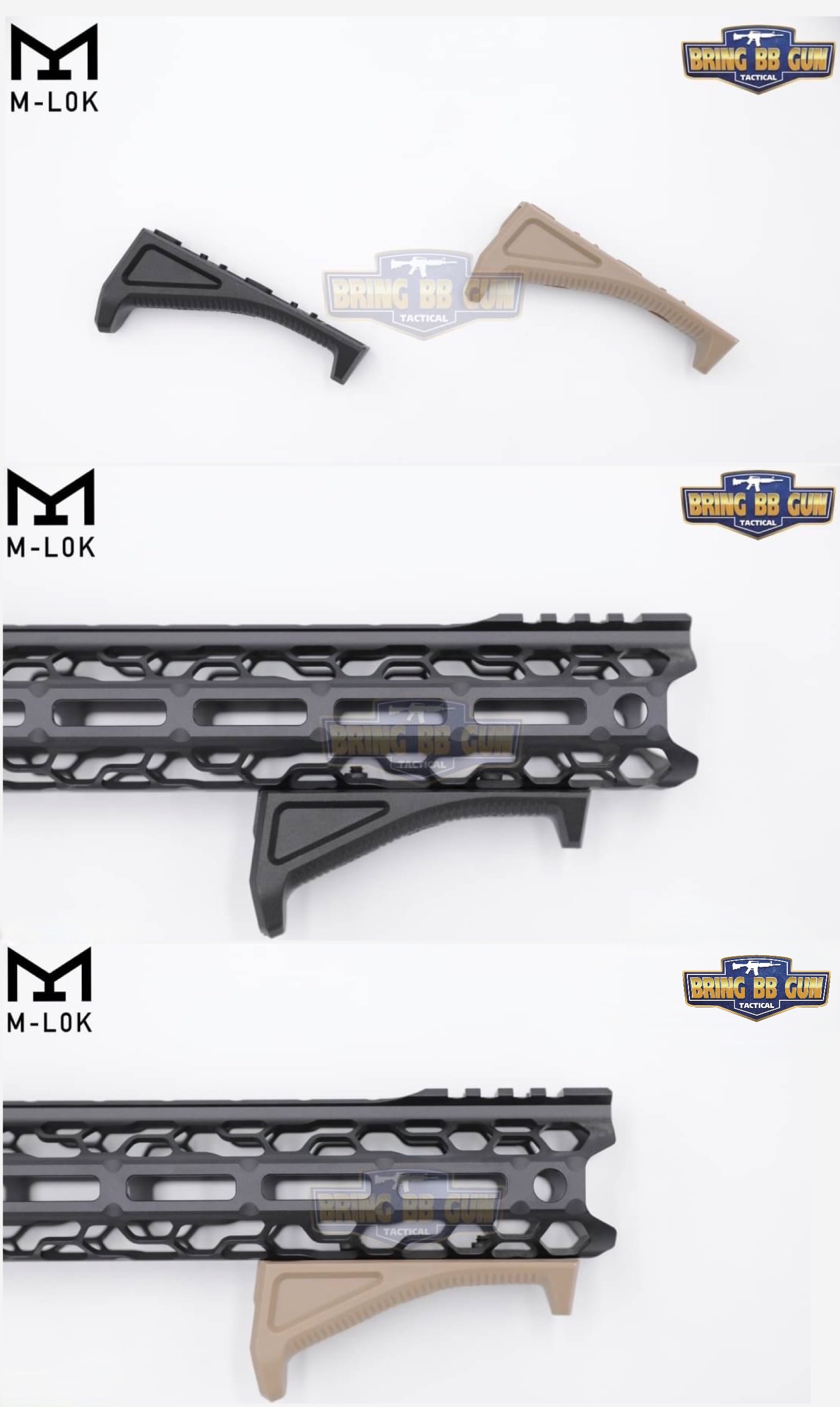 กริ๊ปมือหน้า Magpul AFG M-Lok (Angled Fore Grip) (ใช้ได้กับชุดหน้าระบบราง M-Lok เท่านั้น)