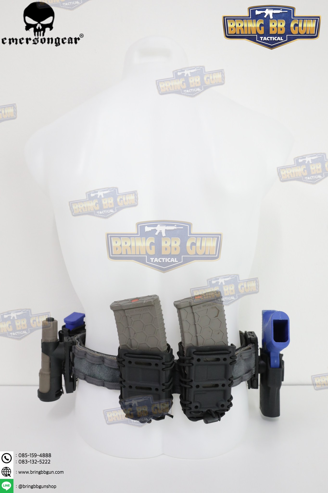 เข็มขัดยุทธวิธี รุ่น Cobra 2ชั้น (EmersonGear COBRA 1.75-2inch One-pcs Combat Belt) (Battle Belt) (War Belt)