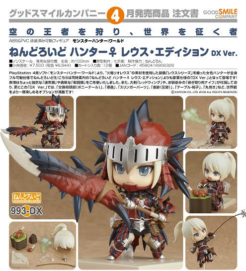 Nendoroid 993-DX - Hunter Female Rathalos Armor [ Monster Hunter World ]