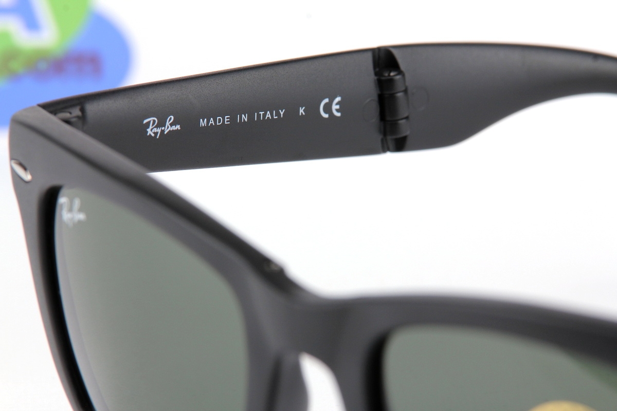 RayBan Folding Wayfarer RB4105 601S ดำด้าน 50mm.