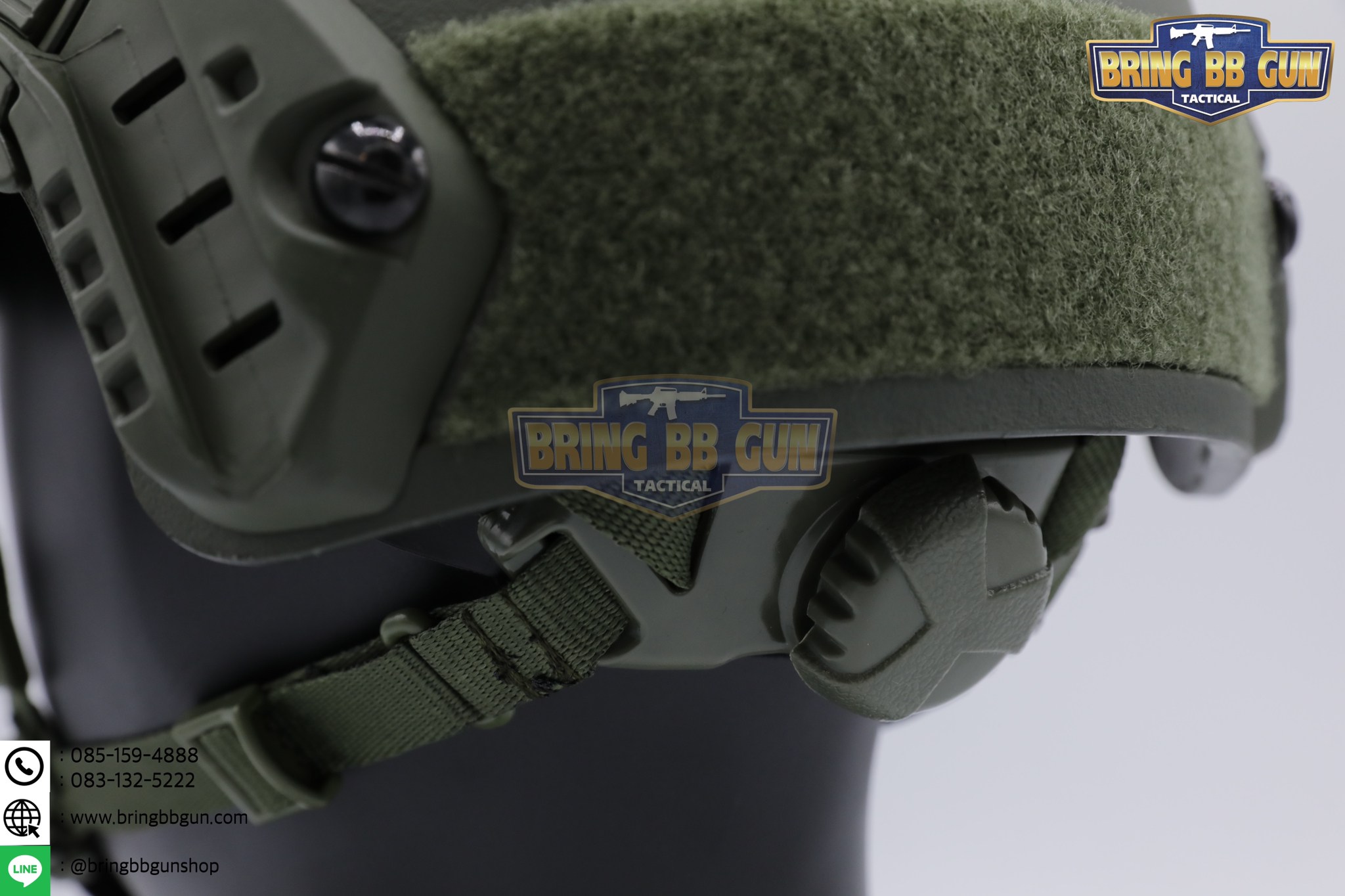 หมวก Fast ปรับท้ายทอยได้(หมวกฟาส) (Fast Helmet MH type) รุ่น Upgrade Version No holes ปรับรัดท้ายทอย