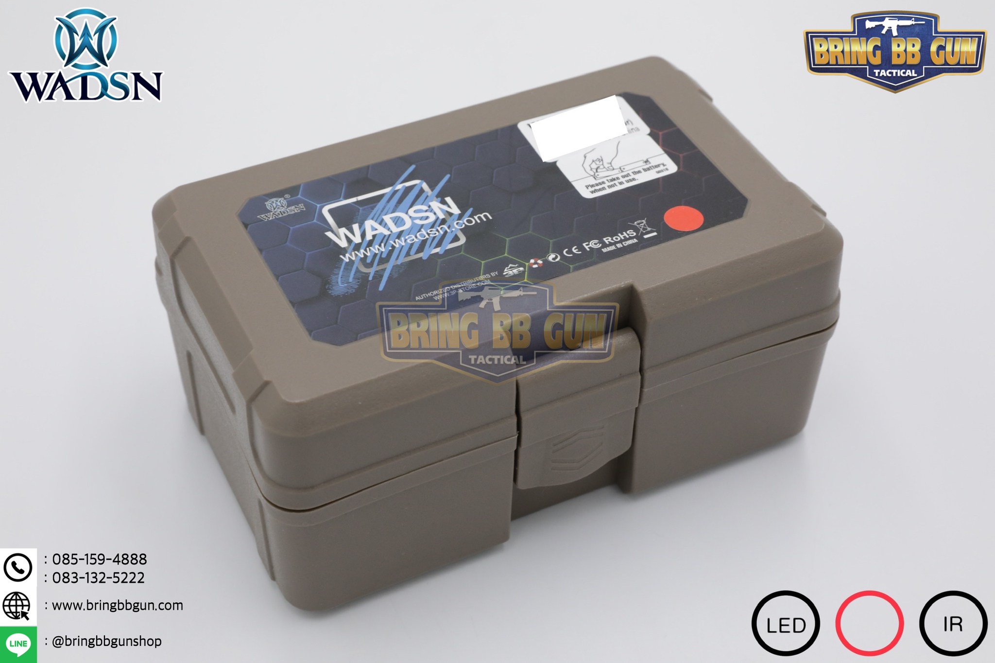 กล่อง PEQ-15 LA-5C Laser Pointer ยี่ห้อ WADSN รุ่น Real Grade (รุ่น Top) รุ่นไฟฉาย และ เลเซอร์สีแดง