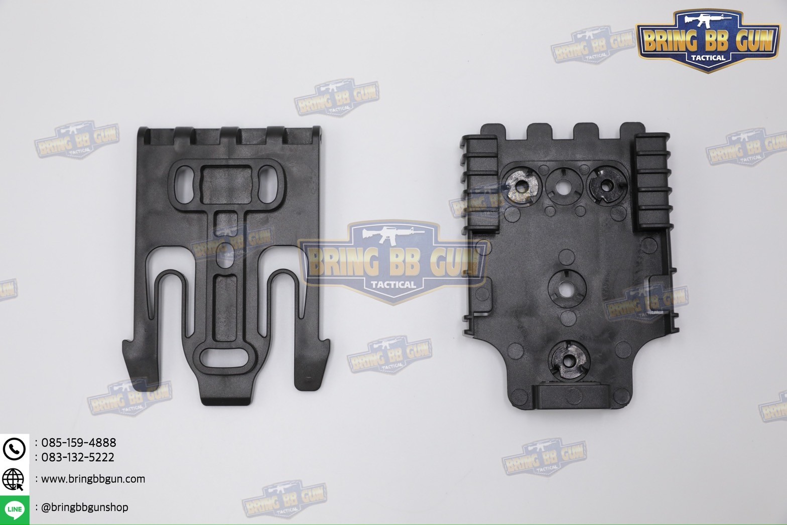 ชุดเซ็ทเพลทโหลดต่ำ CNC + ปลดไวก้ามปู + สายรัดต้นขาแบบนวม เพลทโหลดต่ำ CNC (เพลทลดต่ำ CNC) (เพลท CNC) สายรัดต้นขา แบบนวม (ARC RTI DUTY Mount Accessory) ปลดไวก้ามปู (Quick Locking System) (Modular Holster Adapter) (MHA)
