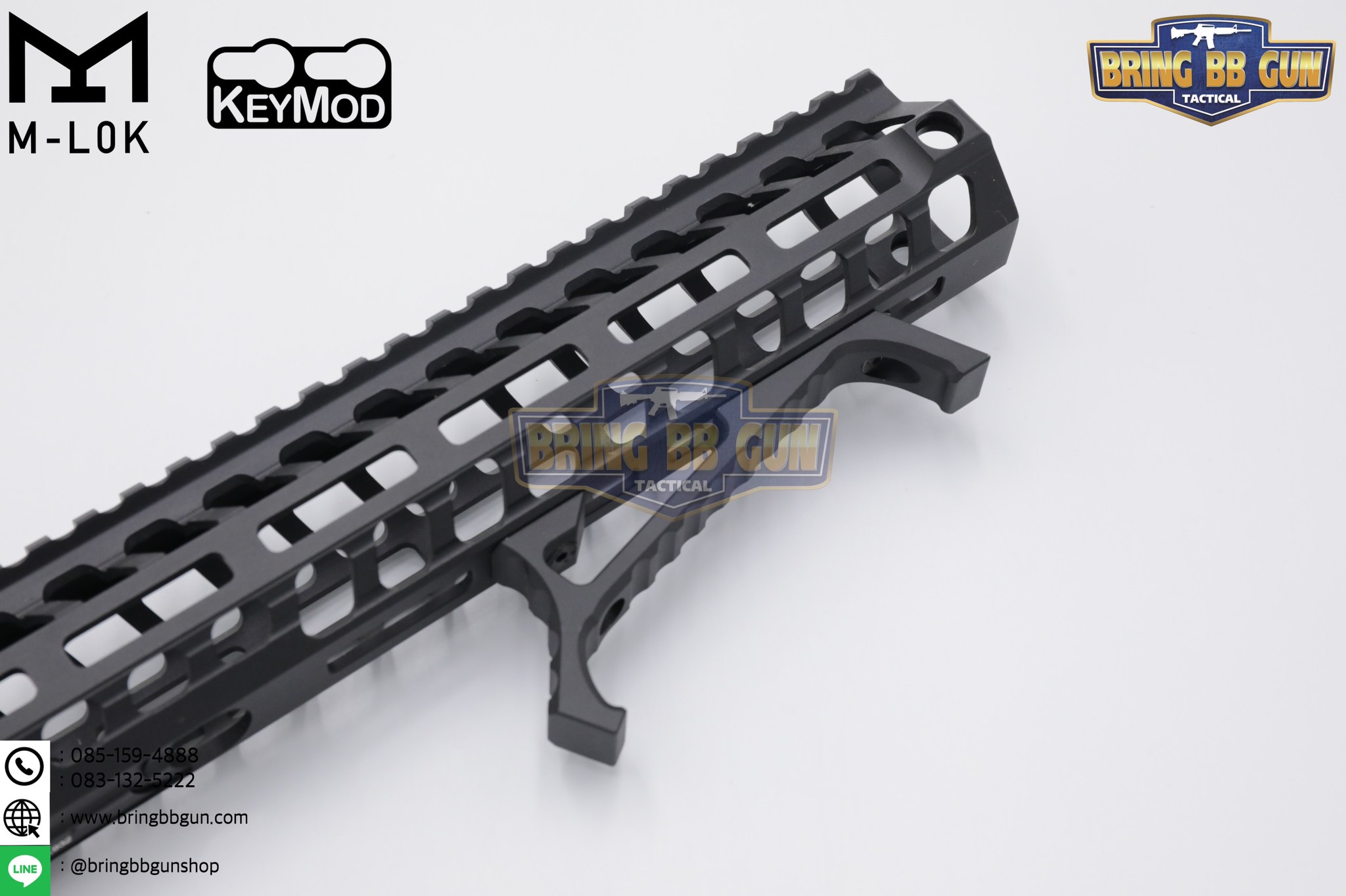 กริ๊ปมือหน้า VP23 (VP23 Tactical Angled Grip) (VP23 Tenaci Grip) (ใช้ได้กับชุดหน้าระบบราง M-Lok และ Keymod)