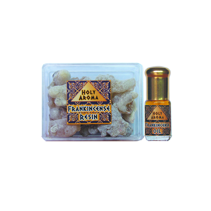 กำยาน เม็ดกำยาน เรซิ่น อโรม่า Frankincense Resin Gum Tear แท้ 100% 50 g + น้ำมันกำยาน อโรม่า Frankincense Oil แท้ 100% 3 ml.