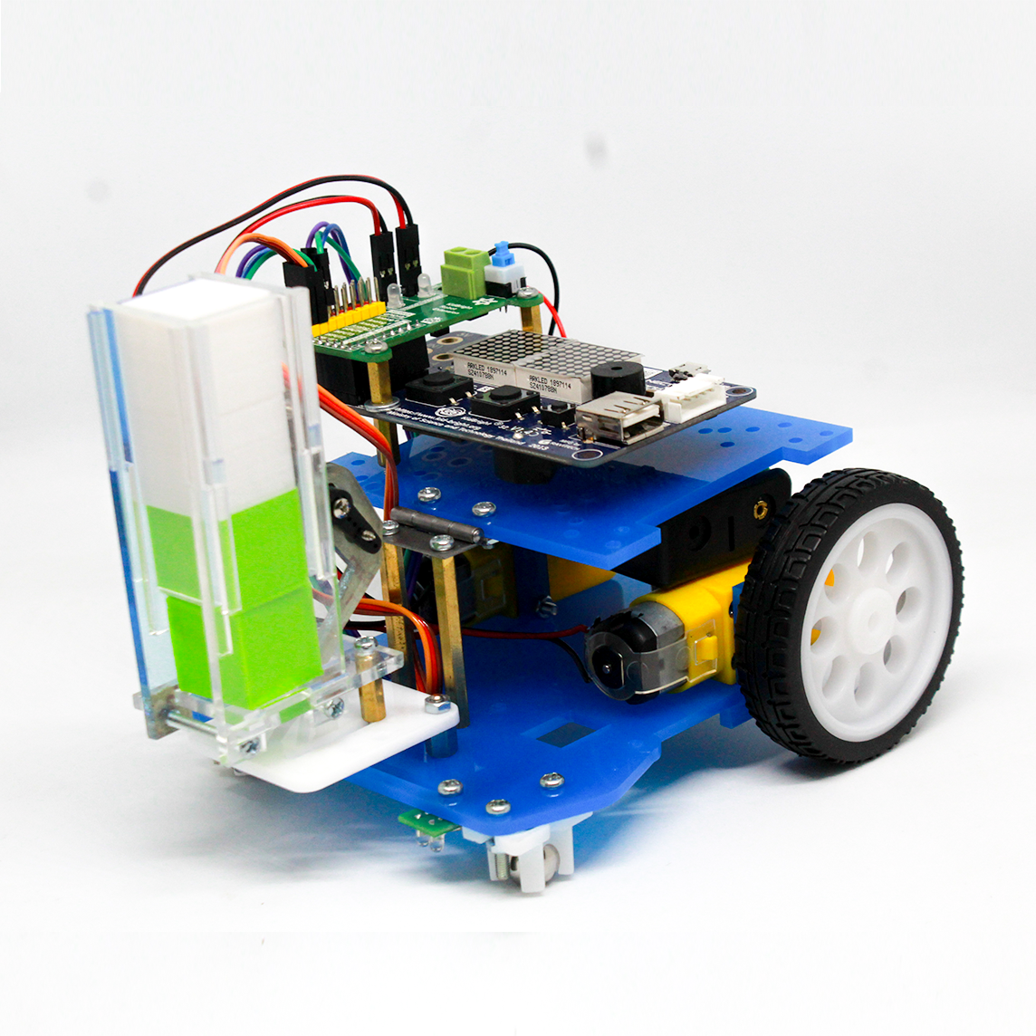 หุ่นยนต์โรบอท รุ่น 2 ล้อ เพื่อการศึกษา เสิรมทักษะการเรียนรู้ ประกอบง่าย รุ่นบอร์ด KIDBRIGHT