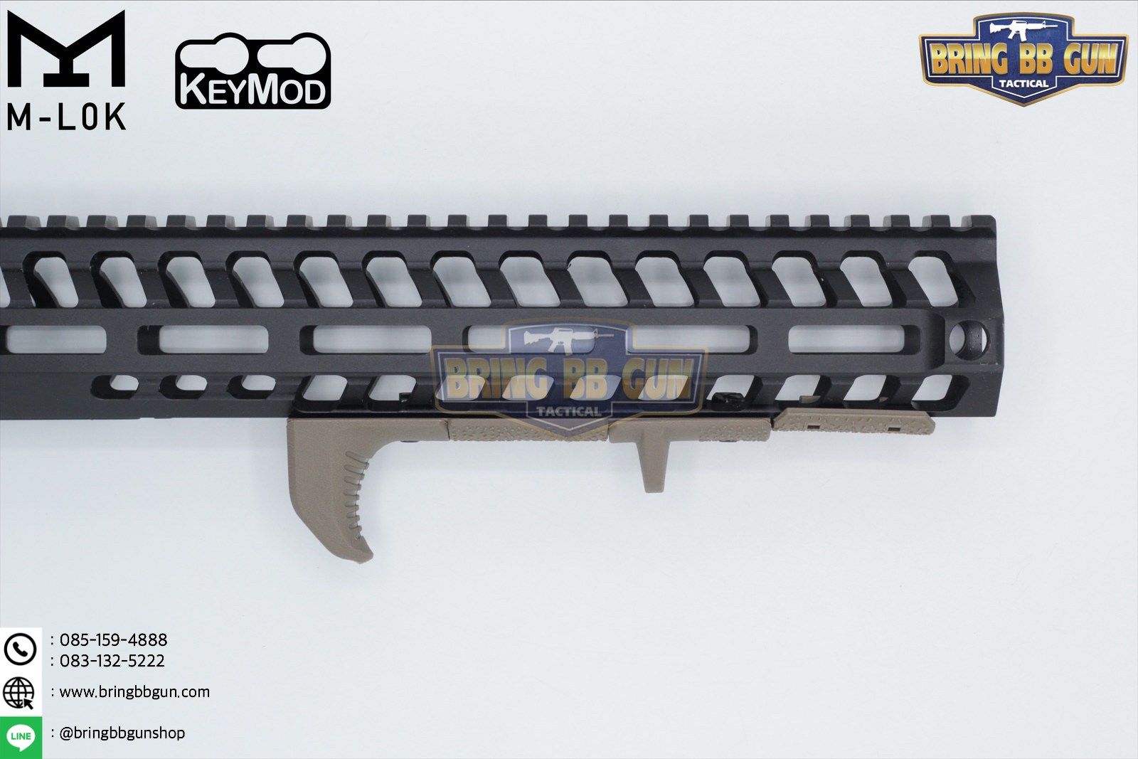 กริ๊ปมือ M-lok/Keymod Hand Stop Kit (M-Lok/Keymod Hand Stop Kit) (ใช้ได้กับชุดหน้าทั้งระบบราง M-Lok และ ระบบ ราง Keymod)