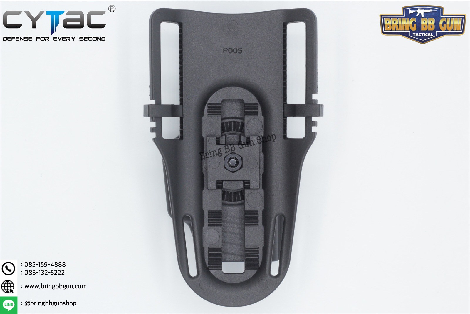 ซองปืนพกนอกปลดนิ้วชี้ Sig Sauer P365 + เพลทโหลดต่ำ ยี่ห้อ Cytac (R-Defender G3 Series P365 Holster with Low Ride Belt Loop)
