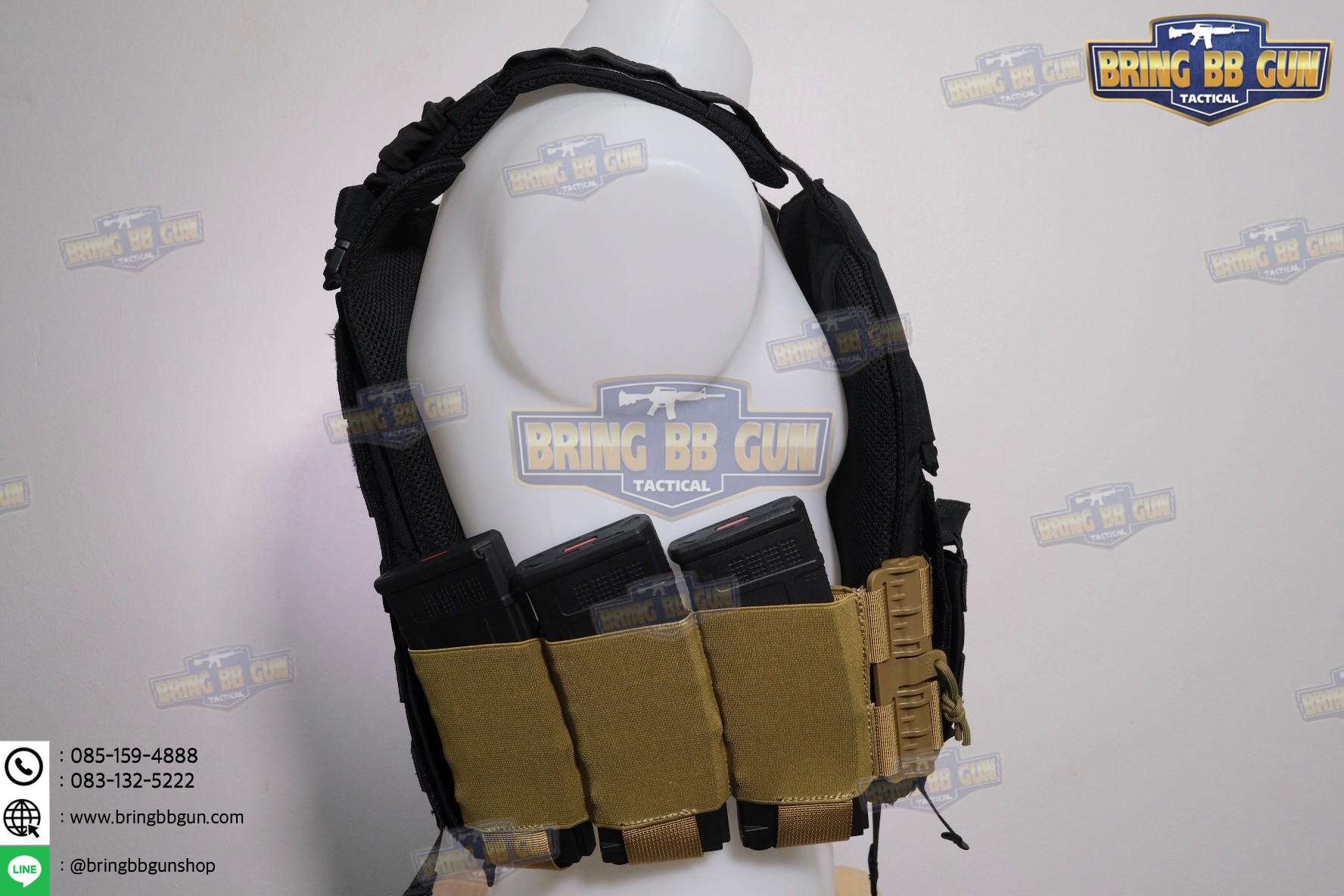 ชุดเซ็ตปลดเสื้อเกราะไว (ชุดสายโอบ-ปลดไว แบบยางยืด) (QD Elastic Cummerbund)