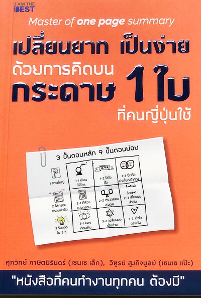 เปลี่ยนยากเป็นง่าย ด้วยการคิดบนกระดาษ 1 ใบที่คนญี่ปุ่นใช้ Master of One Page Summary