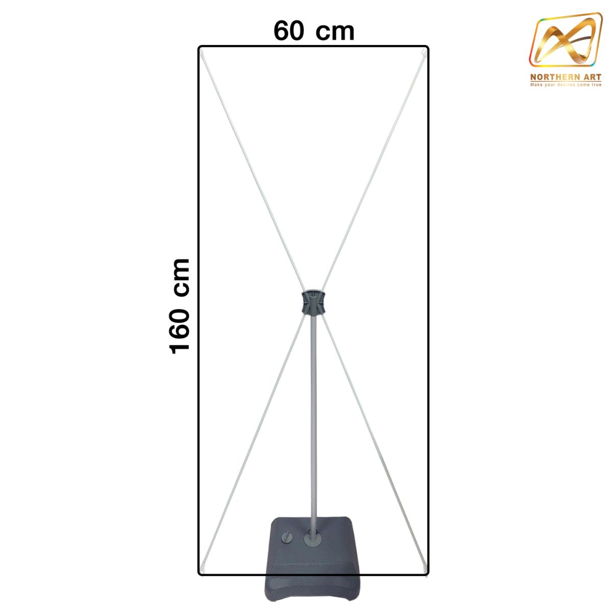 X STAND เอ๊กซ์สแตน รุ่นฐานน้ำ ขนาด 60X160 ซม. ถอดประกอบได้ มั่นคง ไม่ล้ม