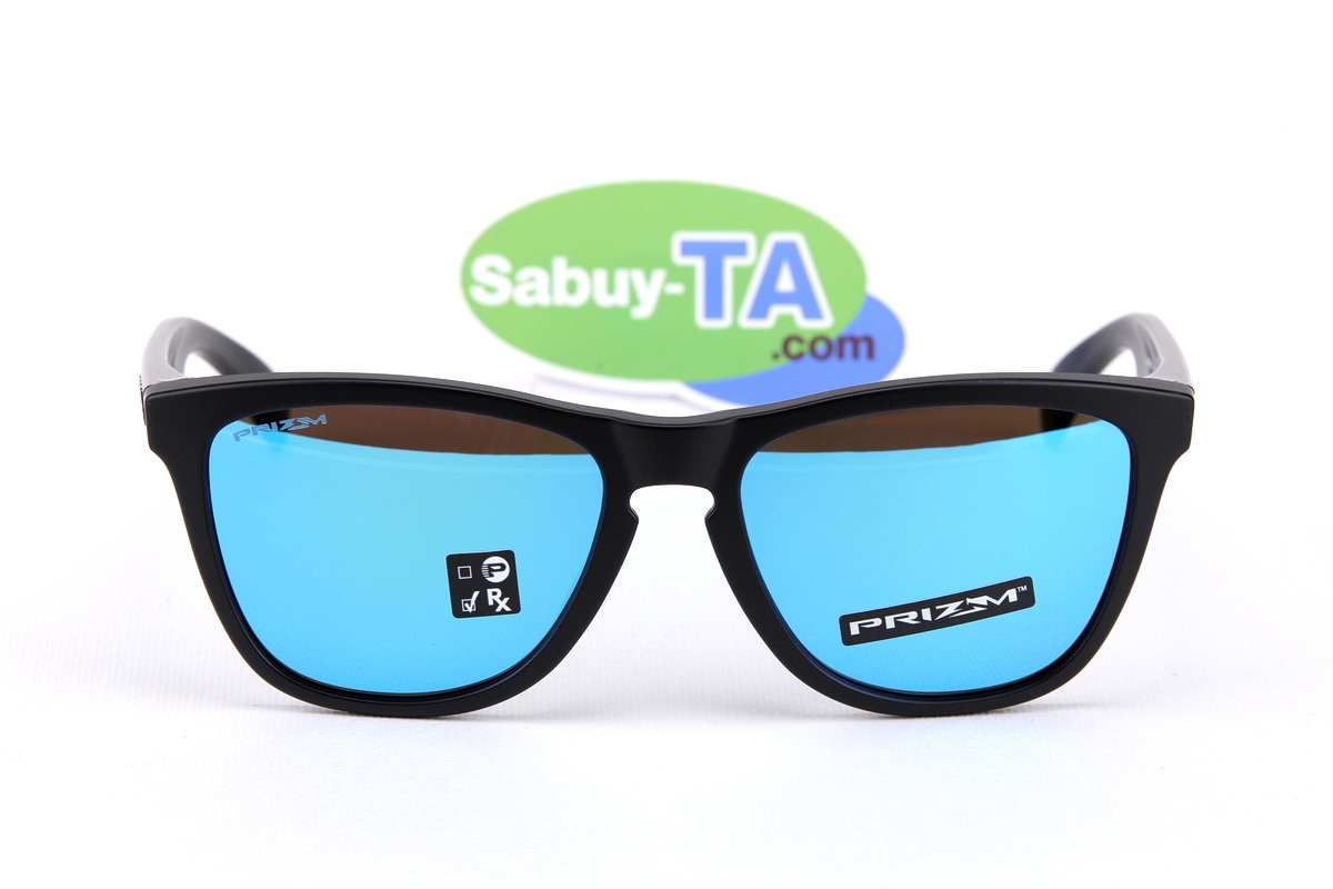 Oakley Frogskins Matte Black/Prizm Sapphire Iridium SKU#OO9245-61