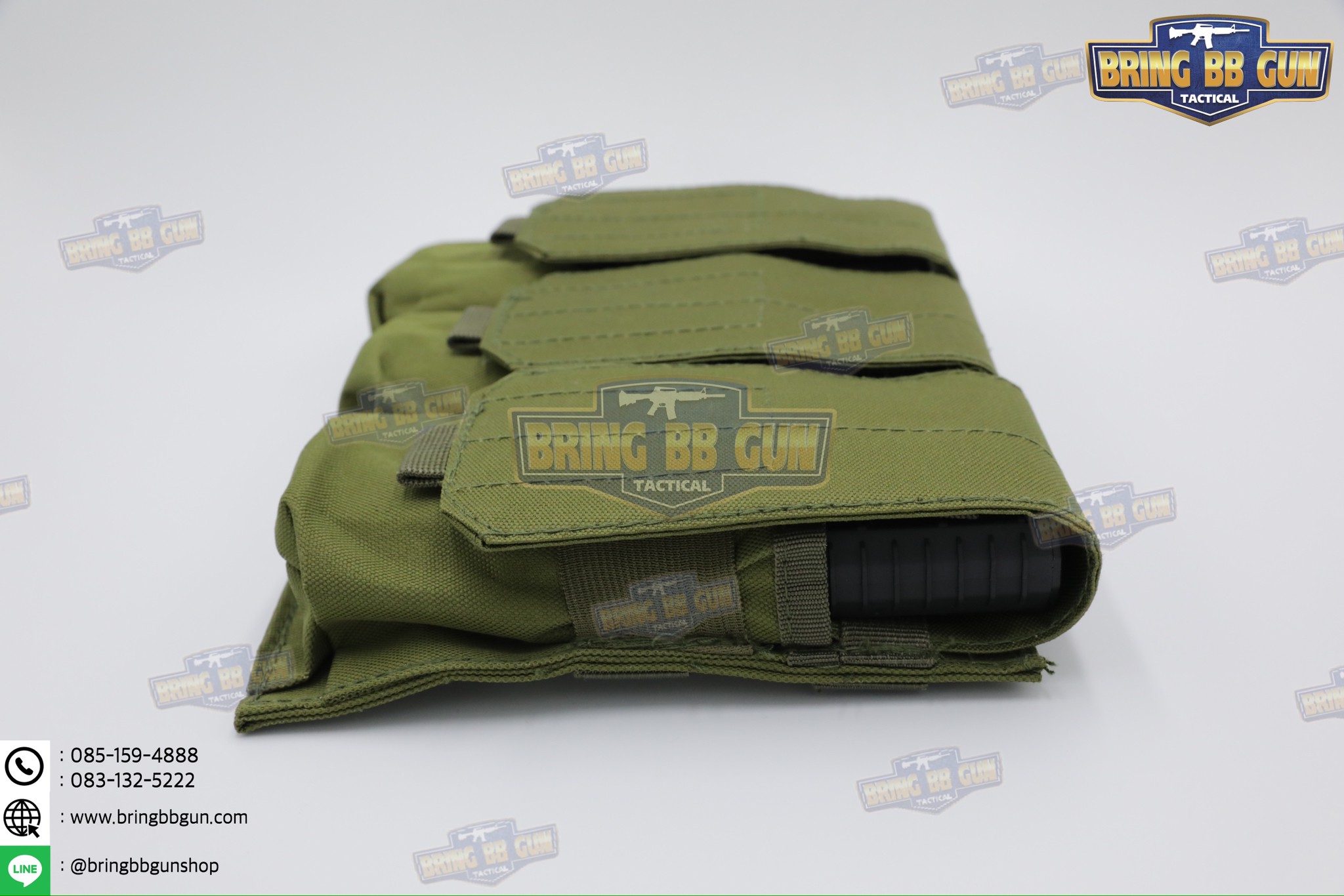 เพ้าแม็กกาซีนปืนยาวมีฝาปิด (แบบผ้า) รุ่น 3ช่อง