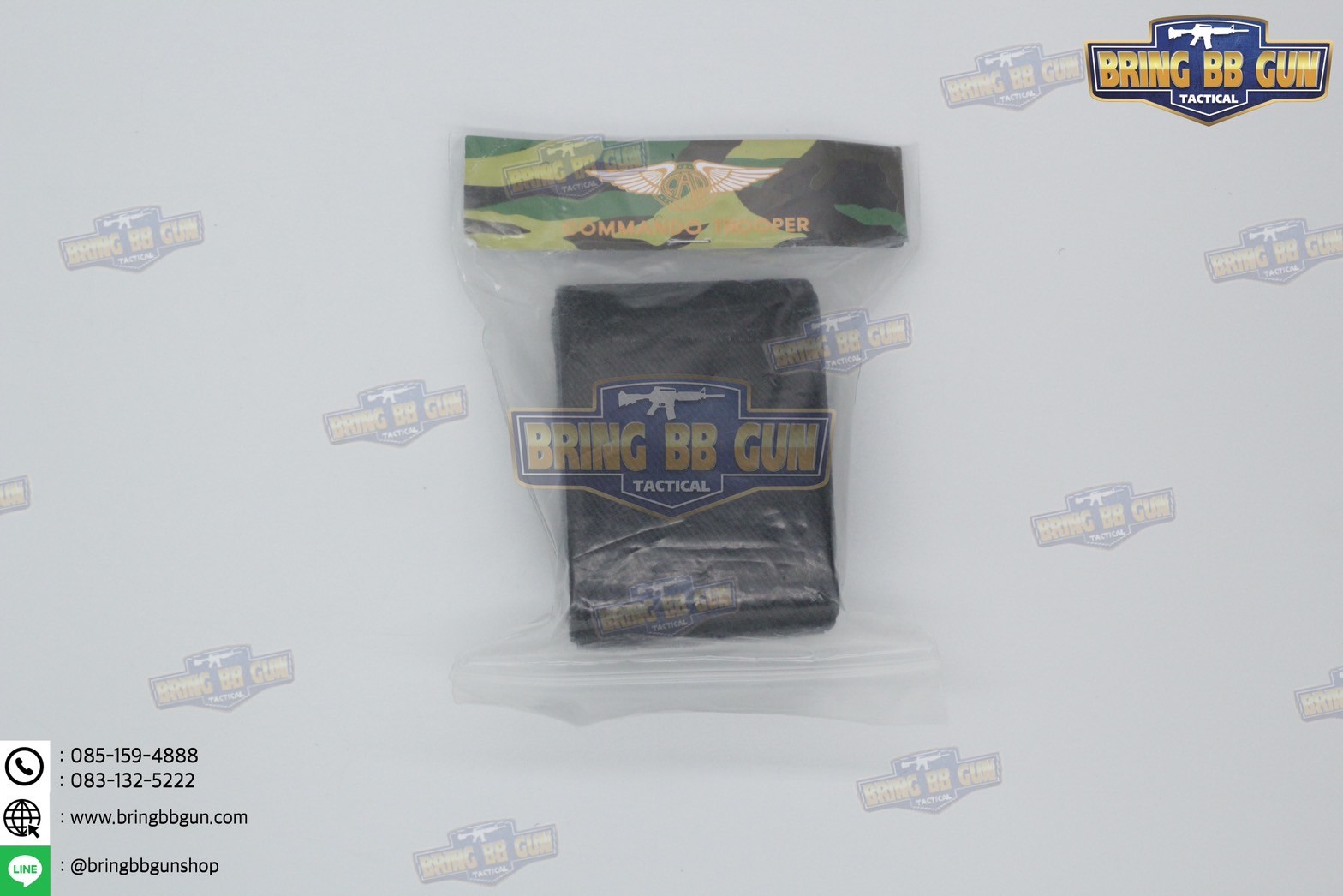 รัดท็อป ยี่ห้อ Commando(รัด Top) ยางยืดรัดขากางเกง ยางรัดข้อเท้า (ทหาร) (รักษาดินแดน) (นักศึกษาวิชาทหาร) (เดินป่า)