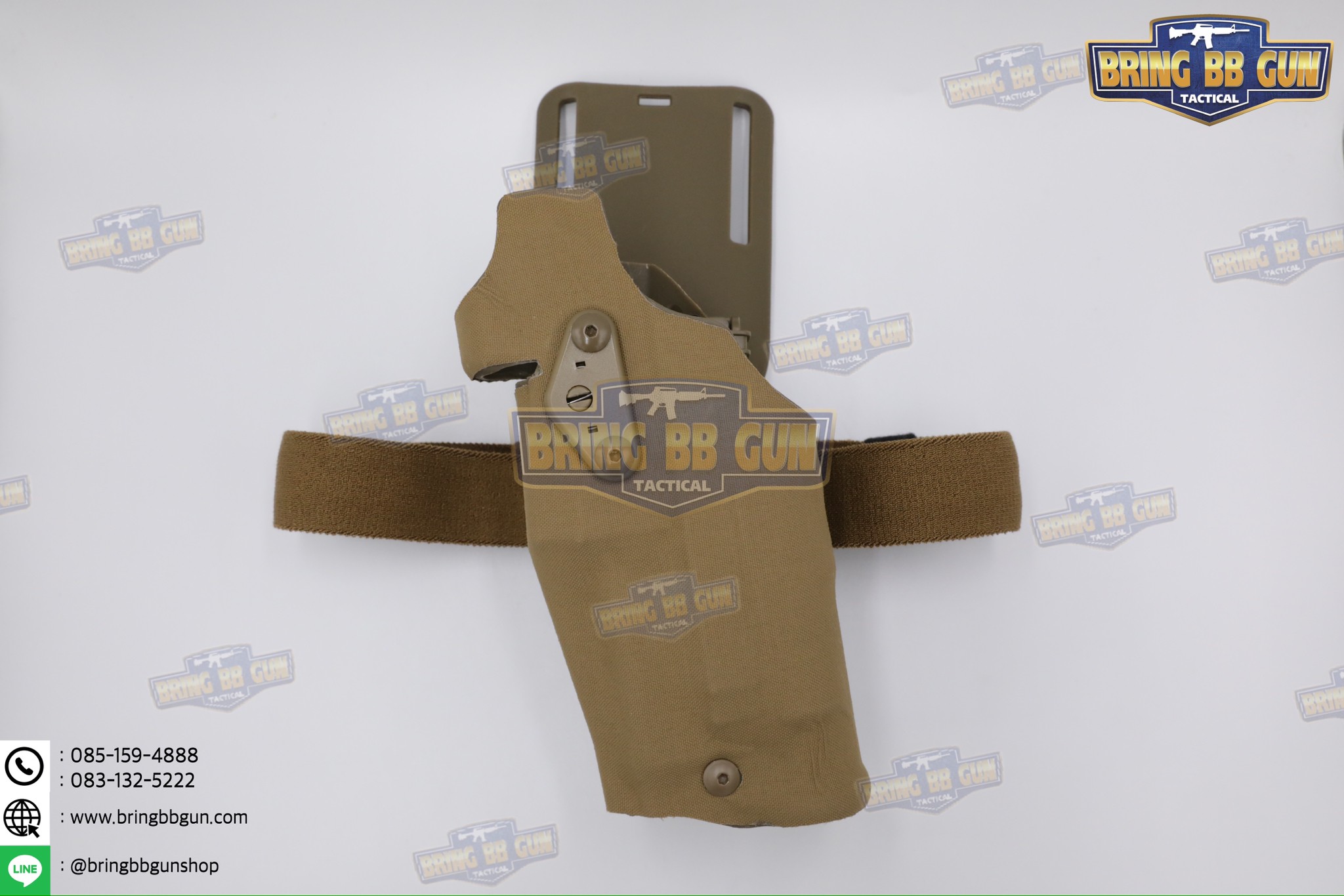 ซองปืนพกนอกปลดนิ้วโป้ง สำหรับGlock และ ไฟฉาย (Glock 17 + X300) ◾มือซ้าย◾