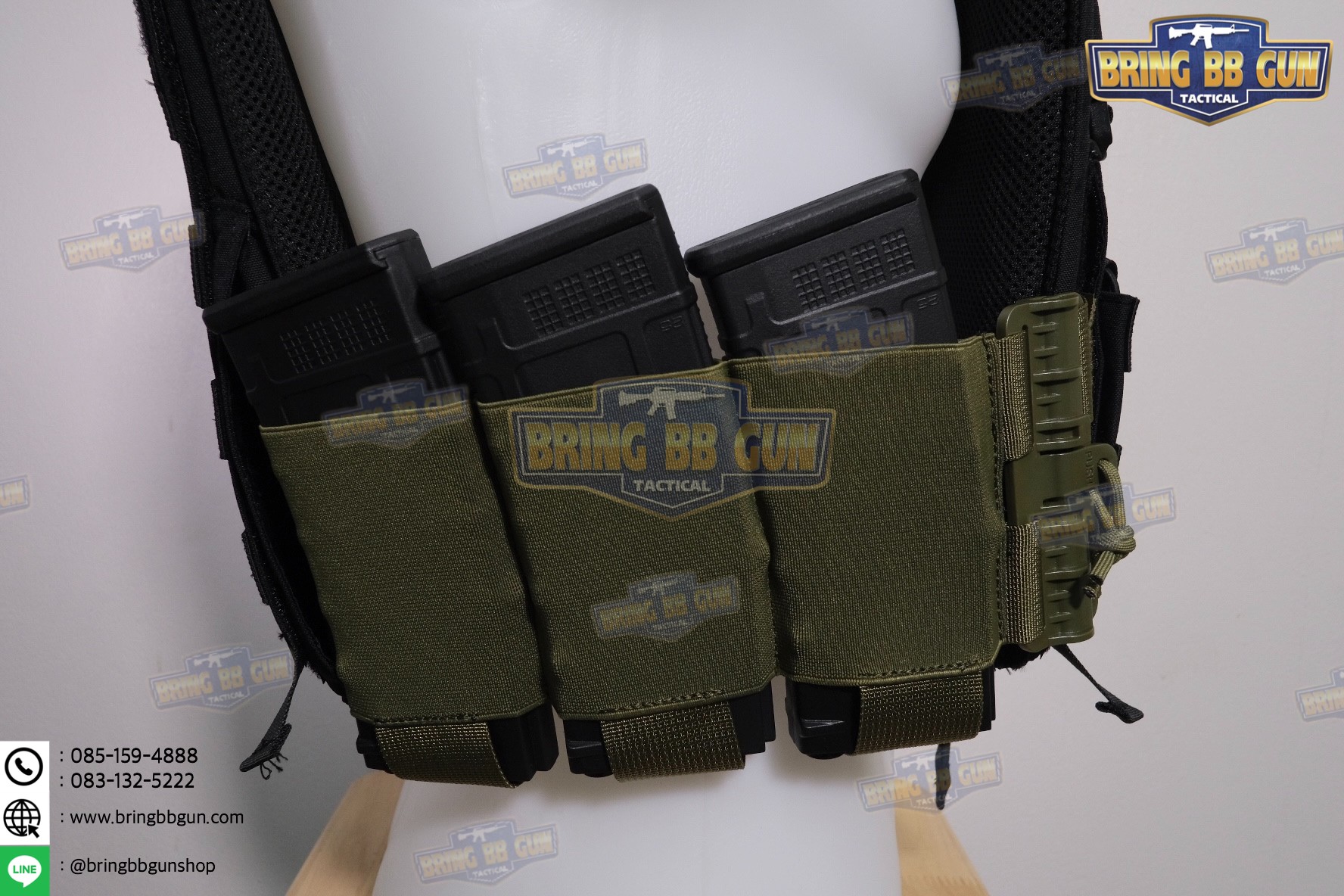 ชุดเซ็ตปลดเสื้อเกราะไว (ชุดสายโอบ-ปลดไว แบบยางยืด) (QD Elastic Cummerbund)