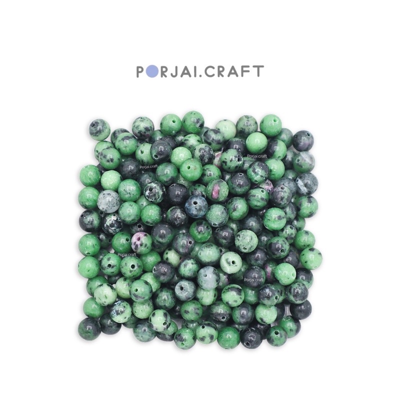 Ruby In Zoisite Beads ลูกปัดรูบี้ซอยไซต์