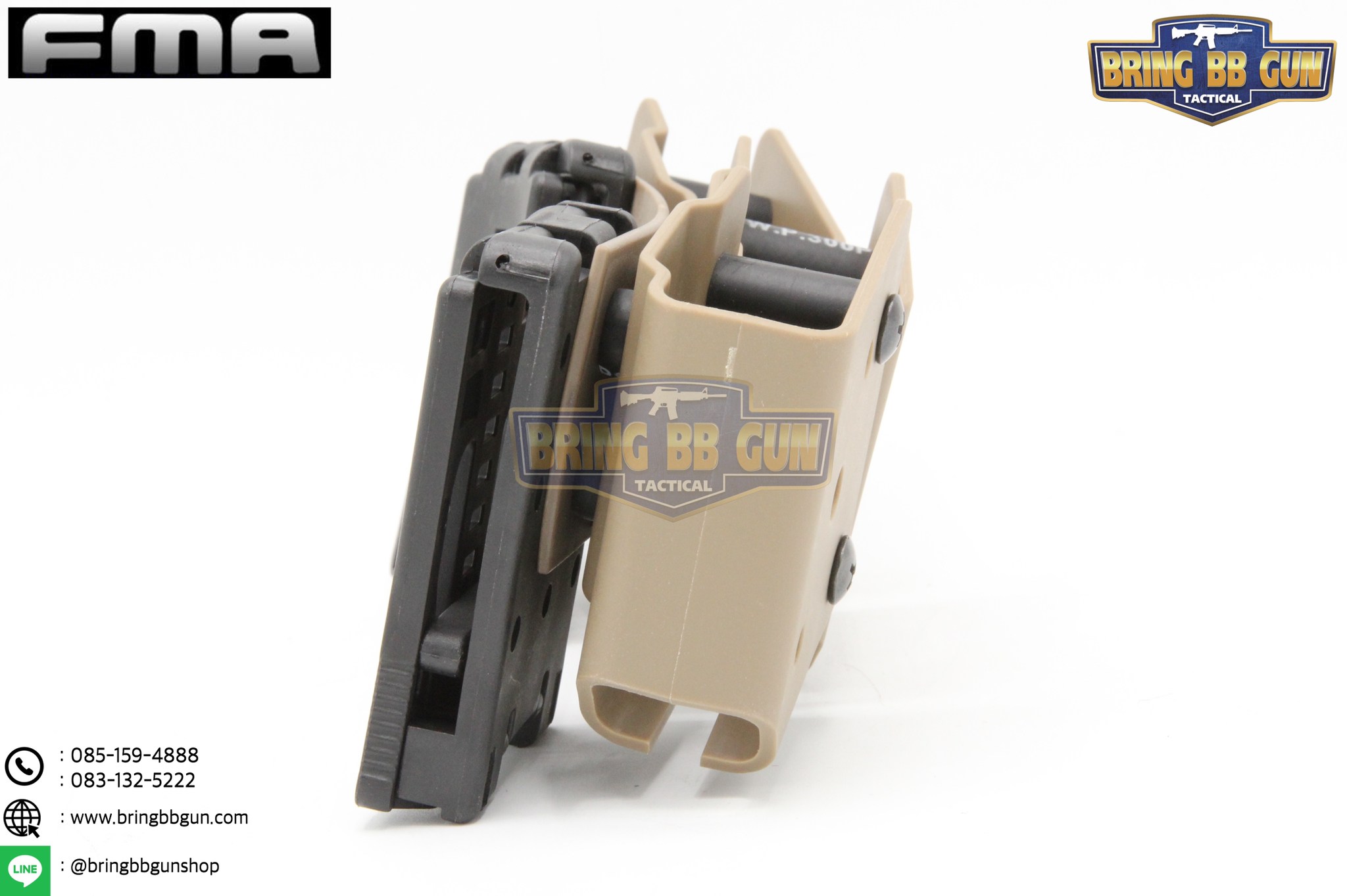 ซองแม็กกาซีนปืนสั้น 9mm.(ซองแม็กกาซีนปืนสั้นสามช่อง) (IPSC pouch for 9mm.) FMA