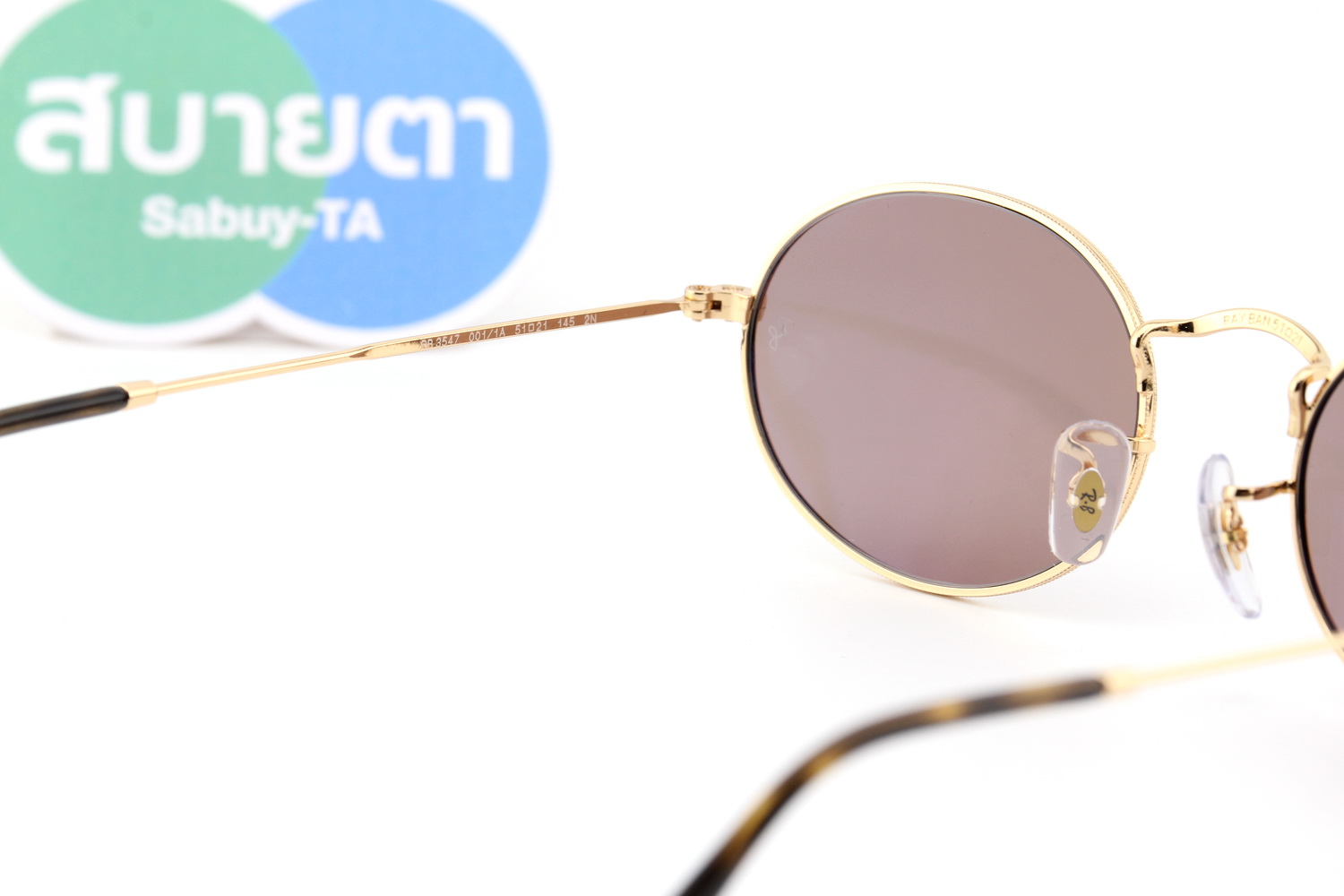 RayBan Oval RB3547 001/1A (ทรงรี)