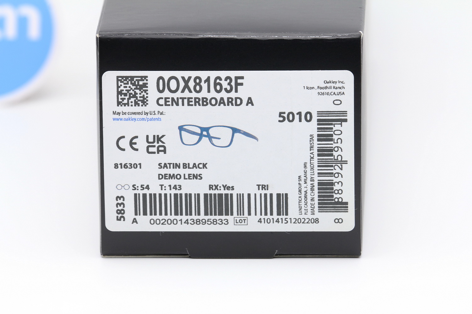 Oakley Centerboard OX8163F-01 (Asian Fit)