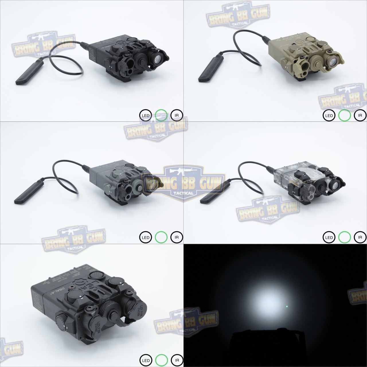 กล่องANPEQ-15A รุ่น DBAL-A2 บอดี้พลาสติก (Dual Beam Aiming Laser - Advanced2)