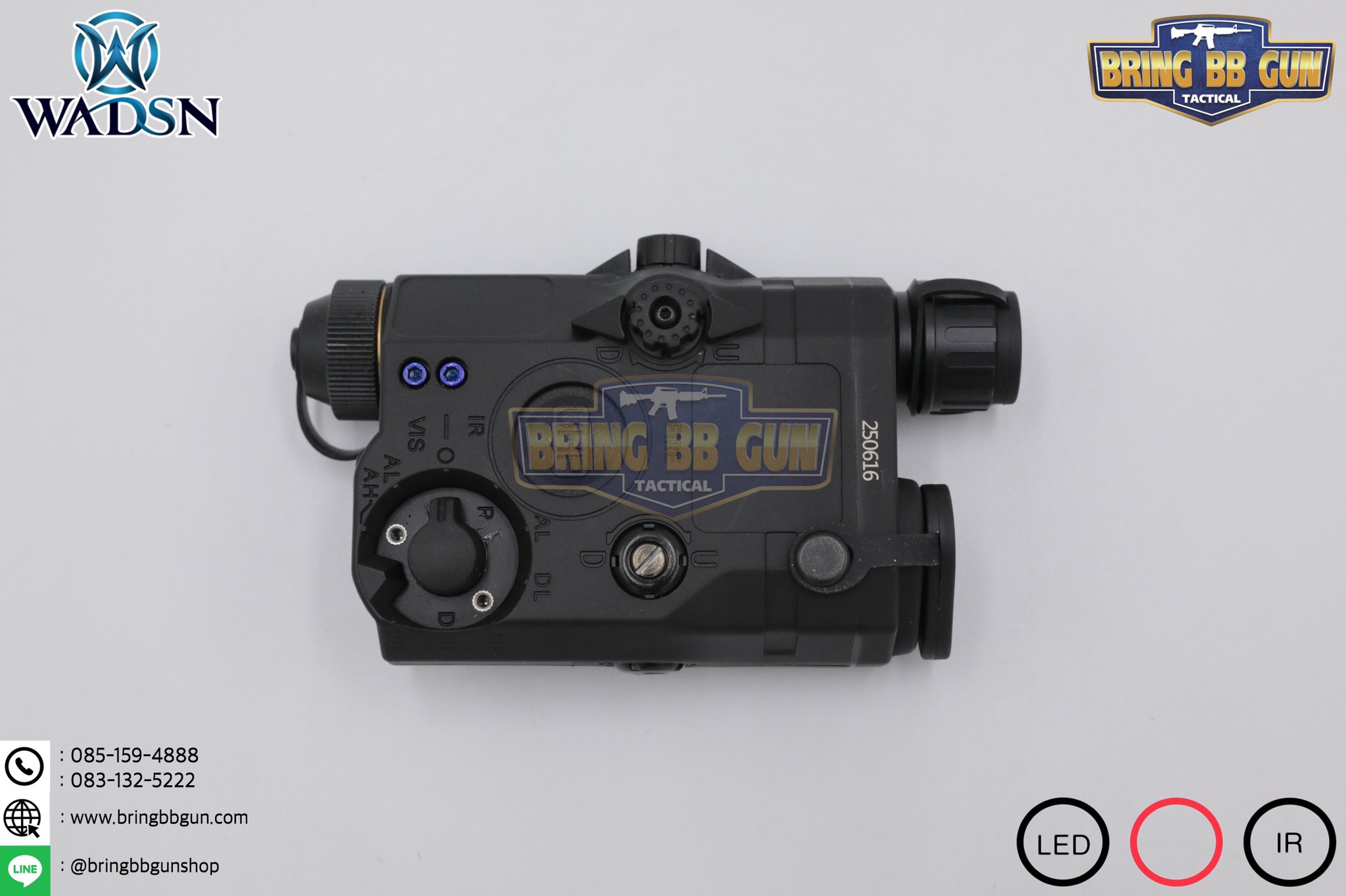 กล่อง PEQ-15 LA-5C Laser Pointer ยี่ห้อ WADSN รุ่น Real Grade (รุ่น Top) รุ่นไฟฉาย และ เลเซอร์สีแดง