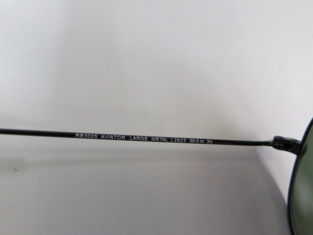 **ขายแล้ว**แว่นกันแดด Ray-Ban รุ่น RB3025 L2823 BLACK AVIATOR 58#14 ของใหม่