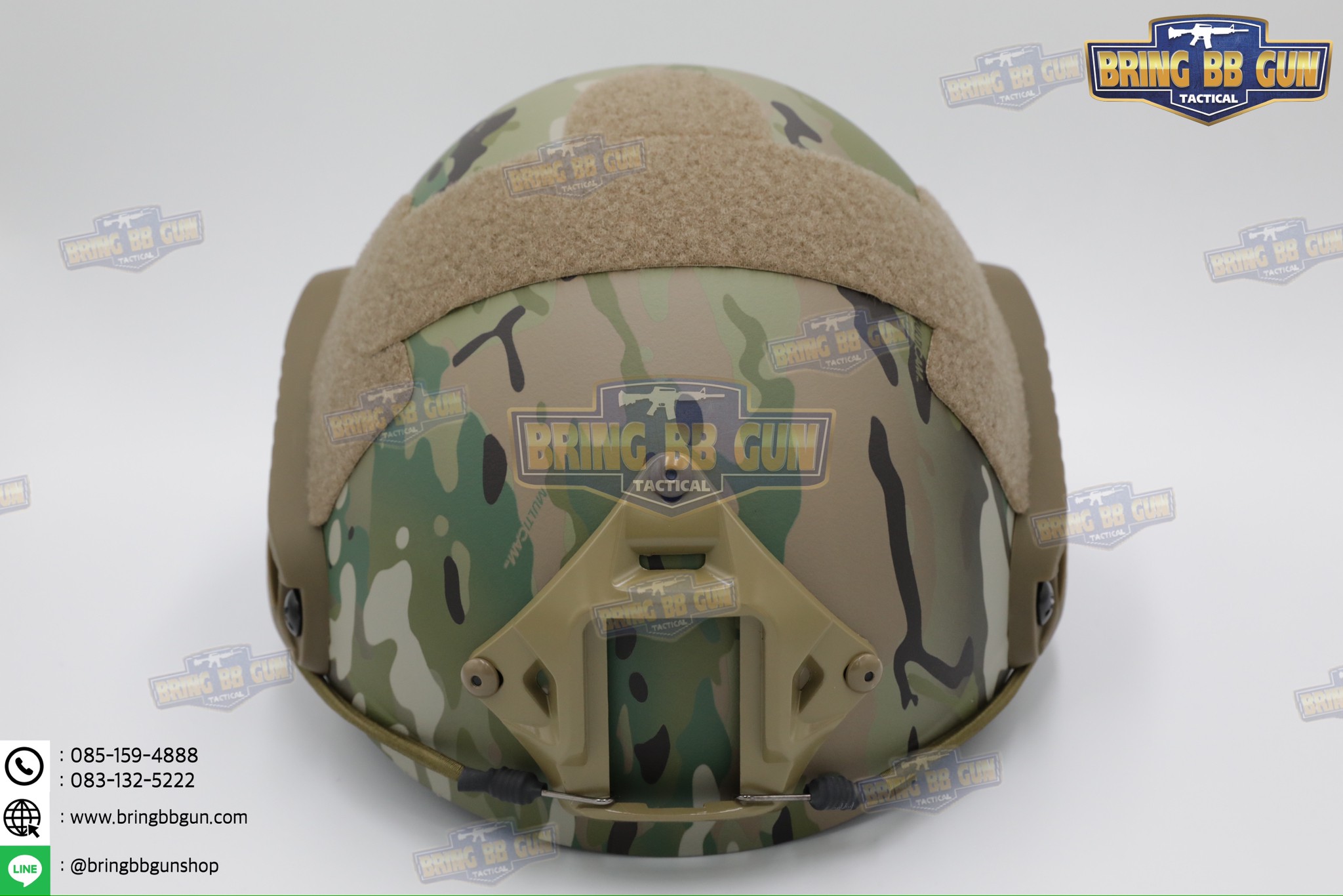 หมวก Fast ปรับท้ายทอยได้(หมวกฟาส) (Fast Helmet MH type) รุ่น Upgrade Version No holes ปรับรัดท้ายทอย