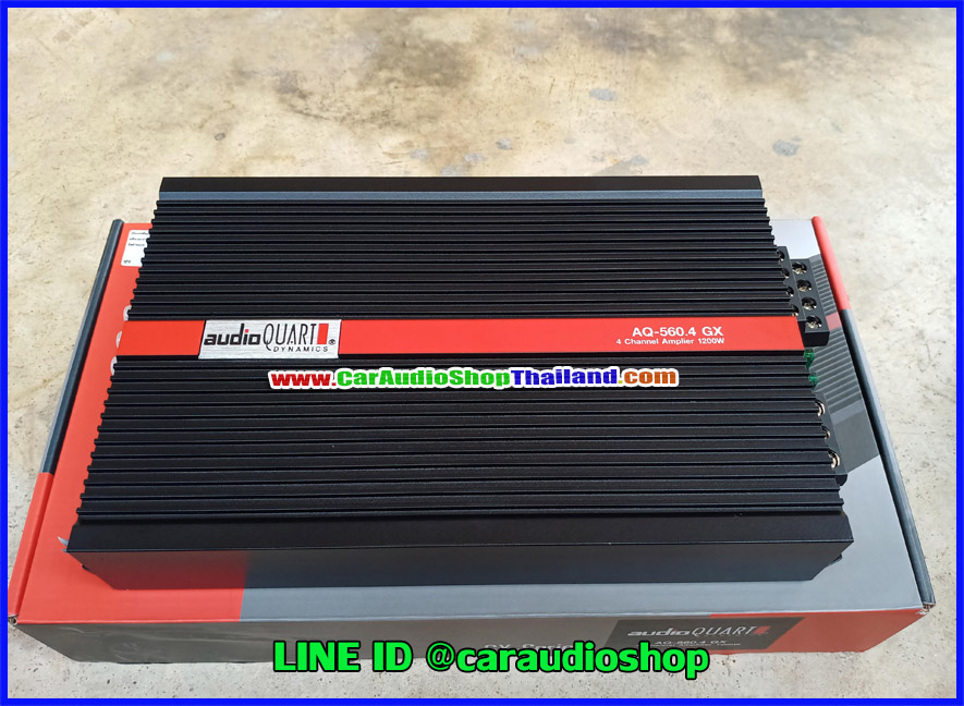 แอมป์ 4 CH ราคาประหยัด AUDIO QUART 560.4 GX