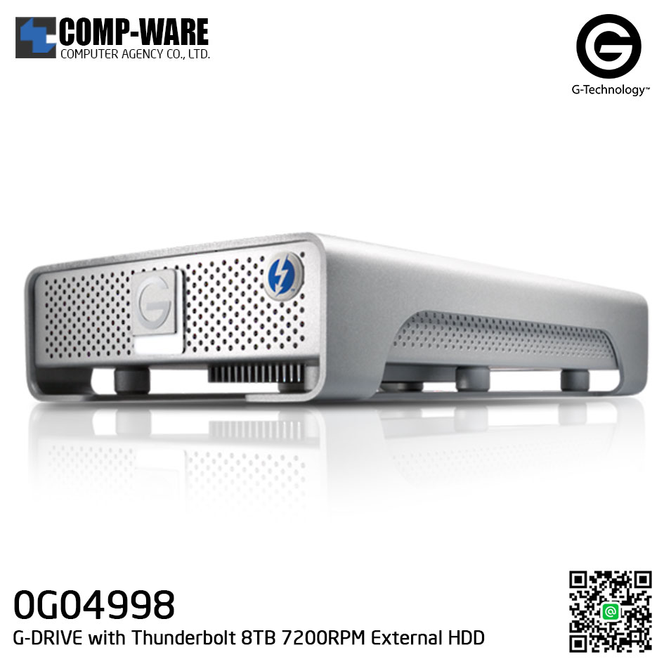 G-Technology G-DRIVE with Thunderbolt 8TB 7200RPM External Hard Drive - 0G04998