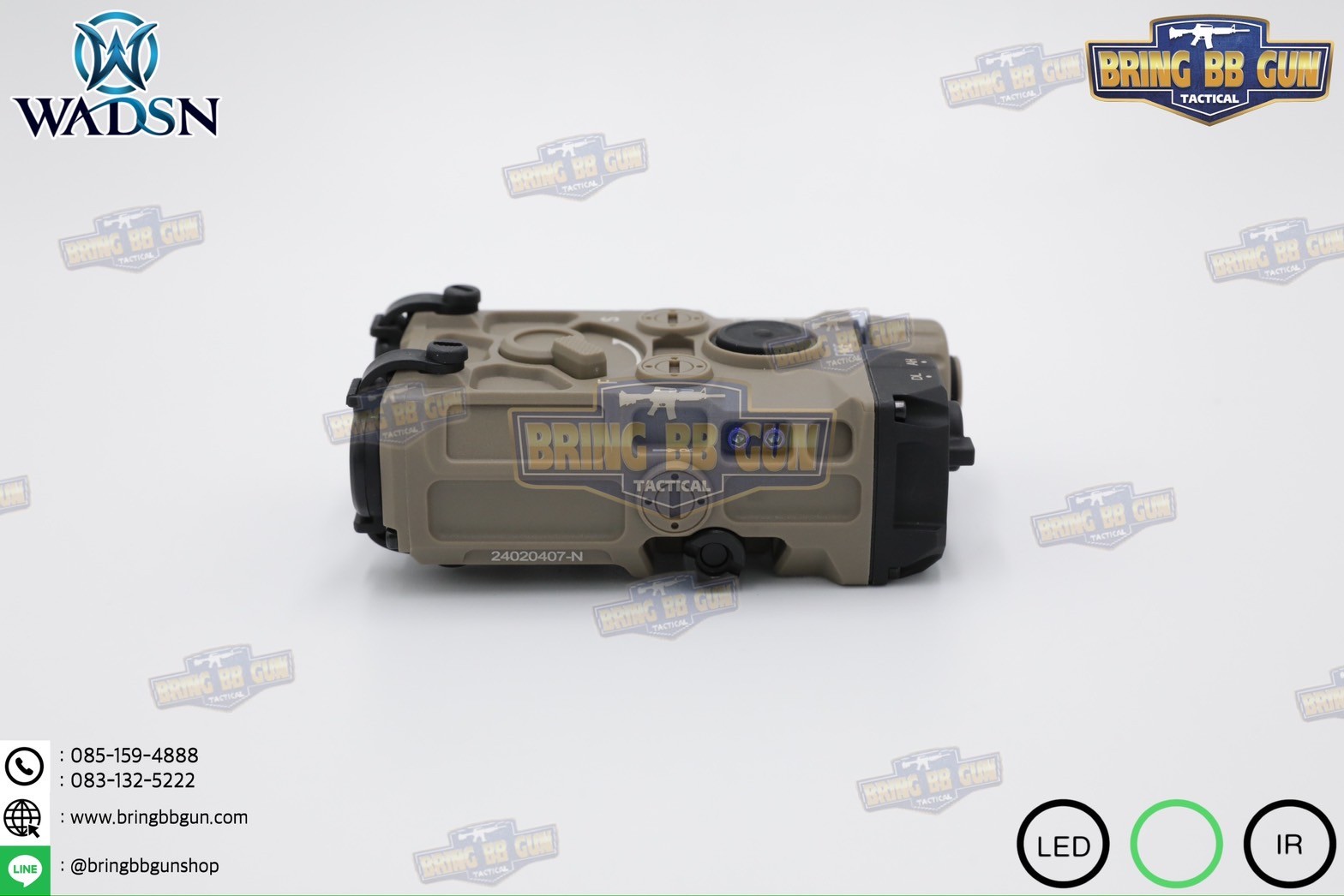 กล่อง Eo-tech OGL ยี่ห้อ WADSN รุ่น พลาสติก (เลเซอร์ชี้เป้าสีเขียว) (OGL) (EOTECH OGL) (ON-GUN-LASER)