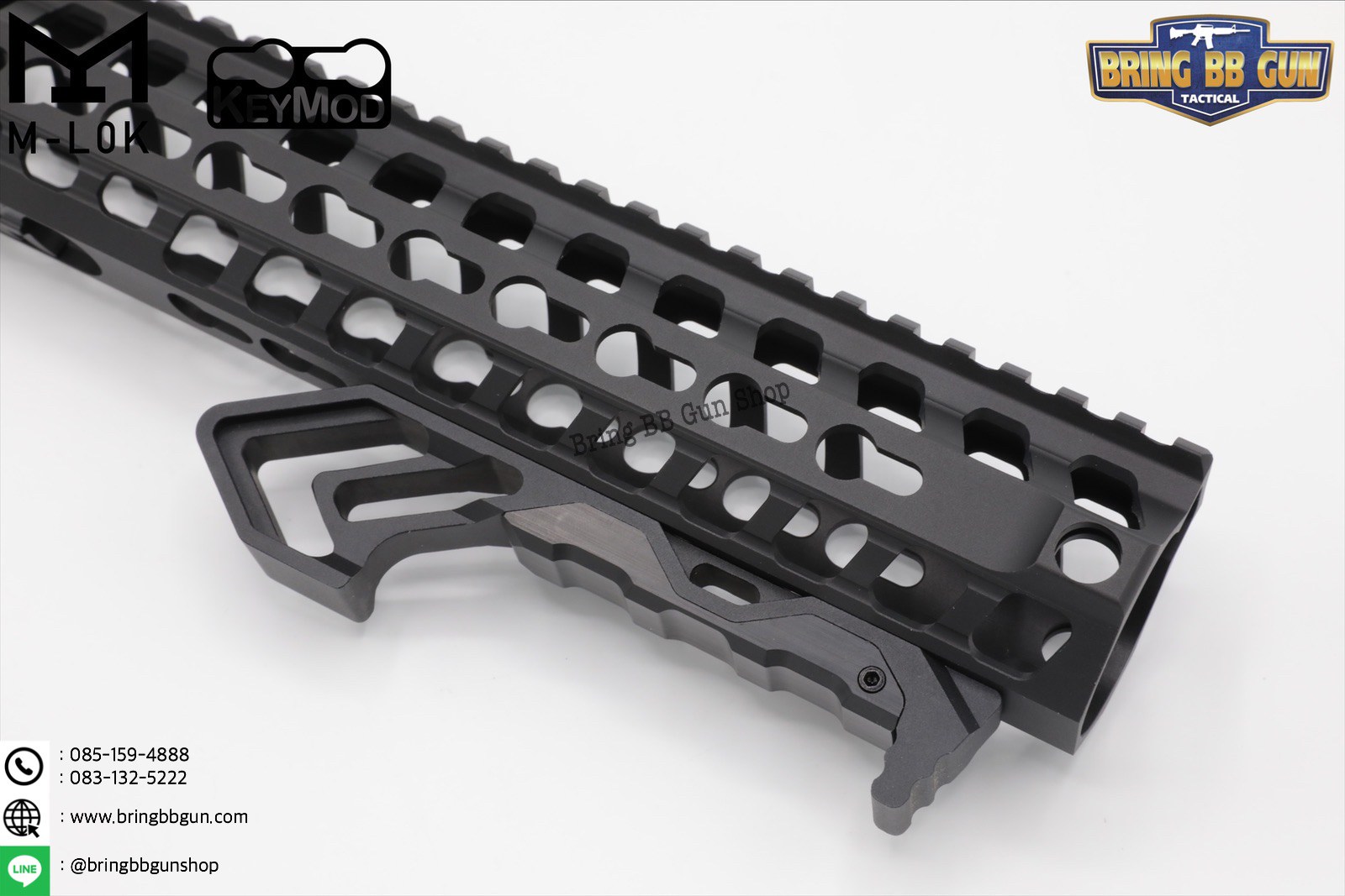 กริ๊ปมือหน้า Tyrant งาน CNC (ใช้ได้กับชุดหน้าระบบราง M-Lok และ Keymod)