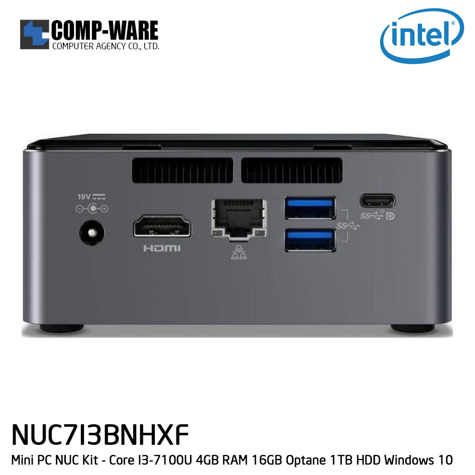 Intel NUC7I3BNHXF Mini PC NUC Kit - Core I3-7100U 4GB RAM 16GB Optane 1TB HDD Windows 10 ,BOXNUC7I3BNHXF // 1 ตัวสุดท้ายหมดแล้วหมดเลย รับประกันเต็ม 3ปี
