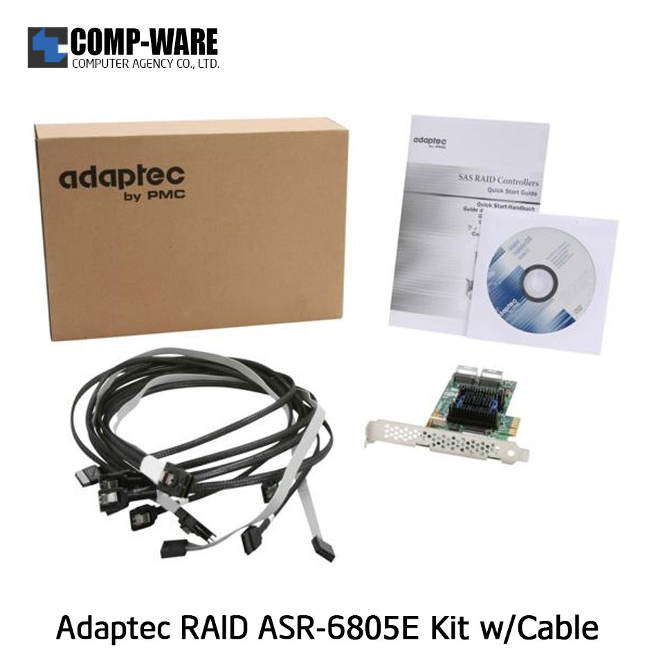 Microsemi Raid Controller 2271800-R (8-Port Internal) PCIe ASR-6805E Kit