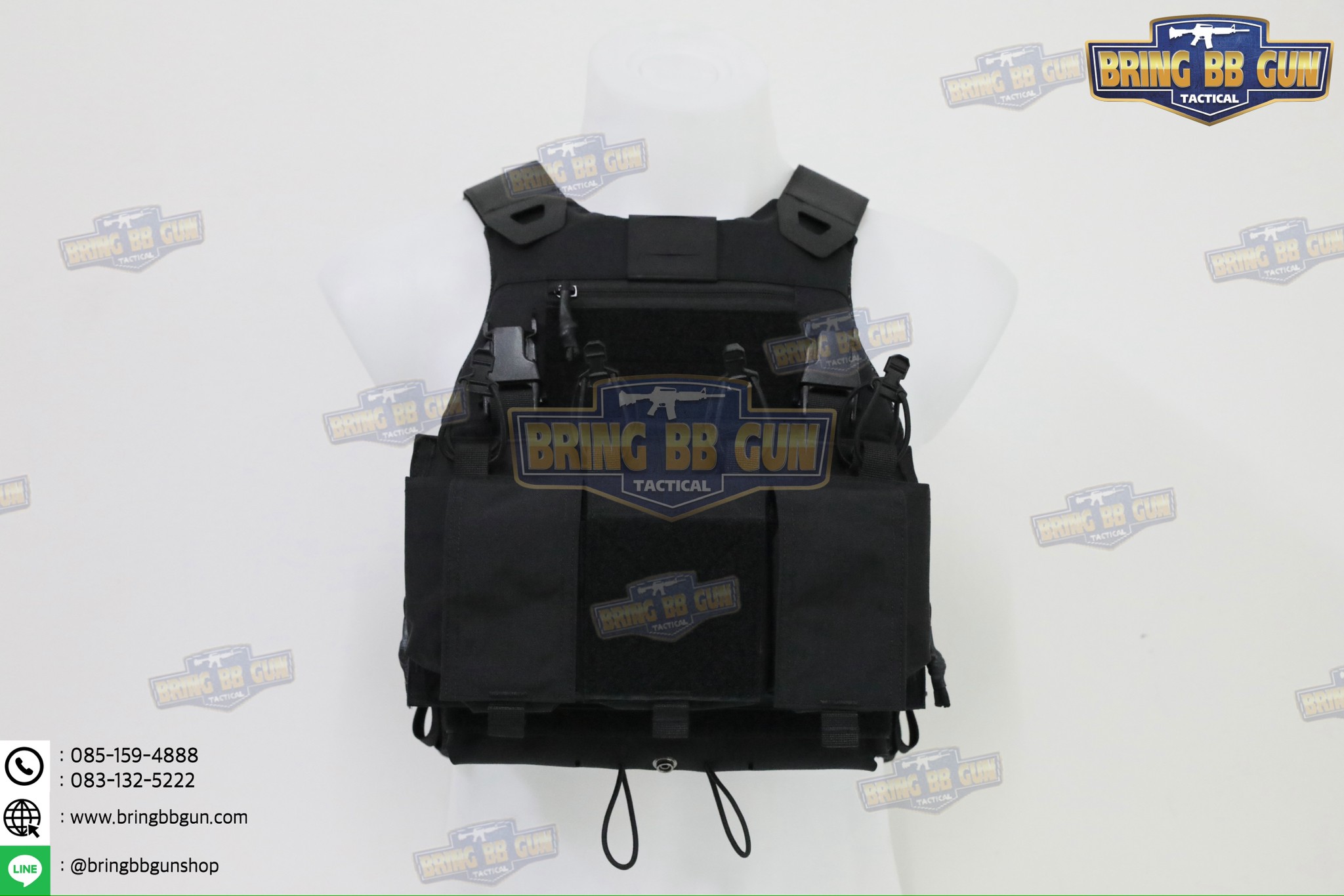เสื้อเวส FCSK 3.1 (เสื้อเวส FCSK 3.0 + เพ้าแม็กกาซีน4ช่อง) (FCSK 3.1 Plate Carrier) (FCSK 3.0 + 5.56 Quadruple Mag Plate)