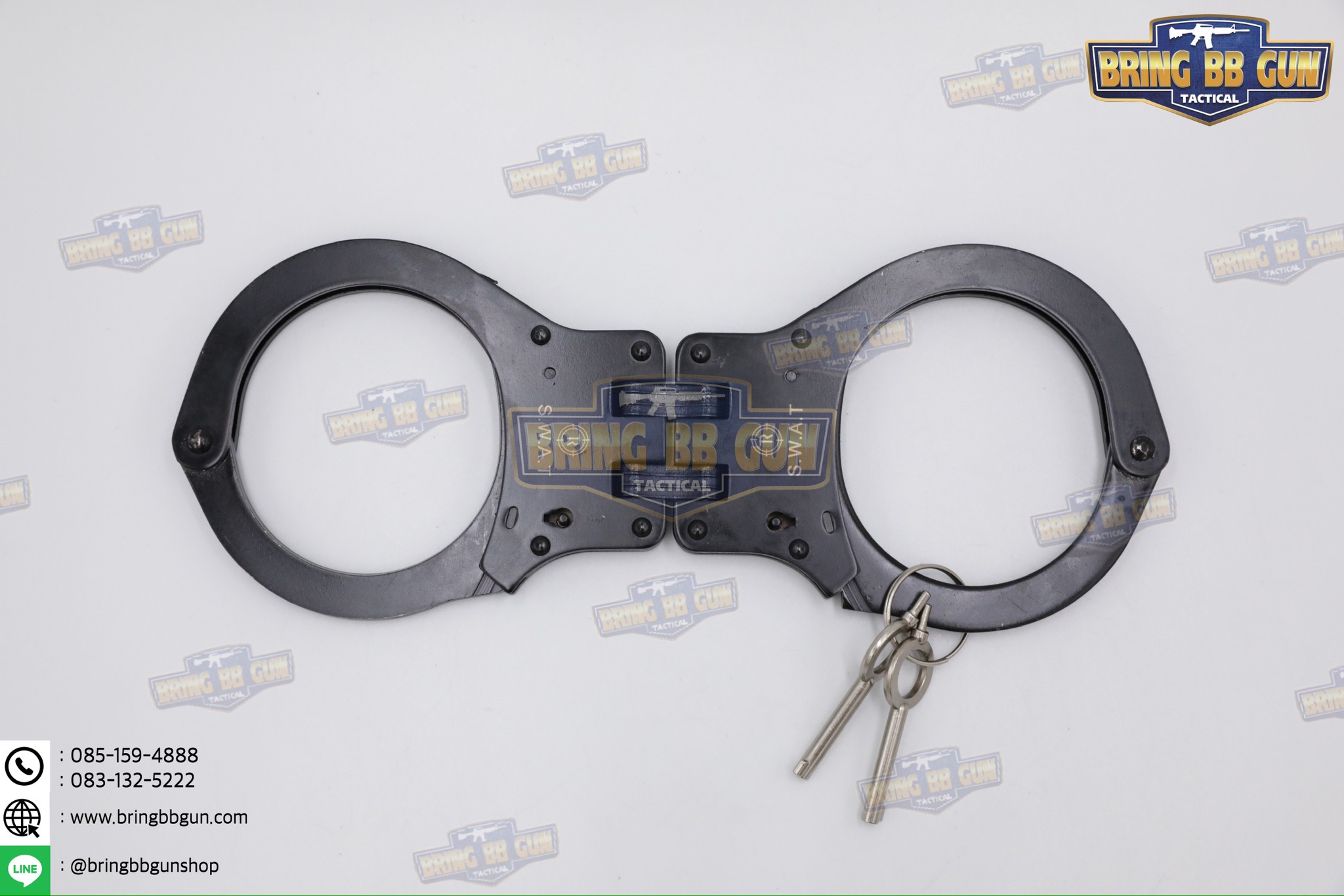 กุญแจมือ รุ่นบานพับ ดอกกลม