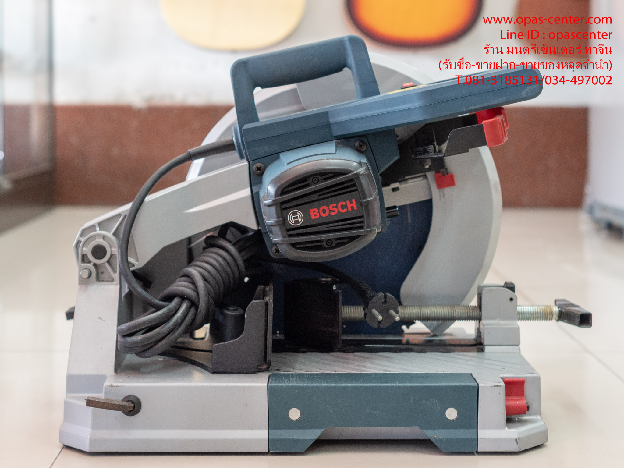 แท่นตัดเหล็ก BOSCH 12" ไร้สะเก็ดไฟ GCD12JL มือสอง ของแท้ สภาพใหม่