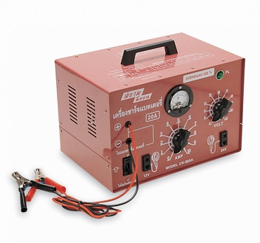 เครื่องชาร์จแบตเตอรี่(CHARGER) SIAMNEONLINE CK-203Aทรงเตี้ย 20A/6-12-24V
