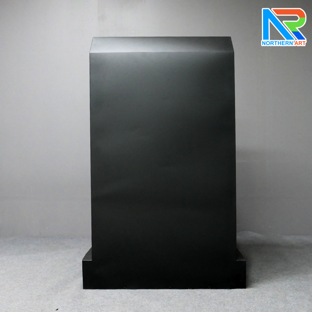 โพเดียมรปภ. เหล็ก ขนาด (W) 85 x (L) 87 (H) 135 ซม. พร้อมชั้นวางเอกสาร พื้นเหล็กลายตีนเป็ดกันลื่น แข็งแรงทนทาน