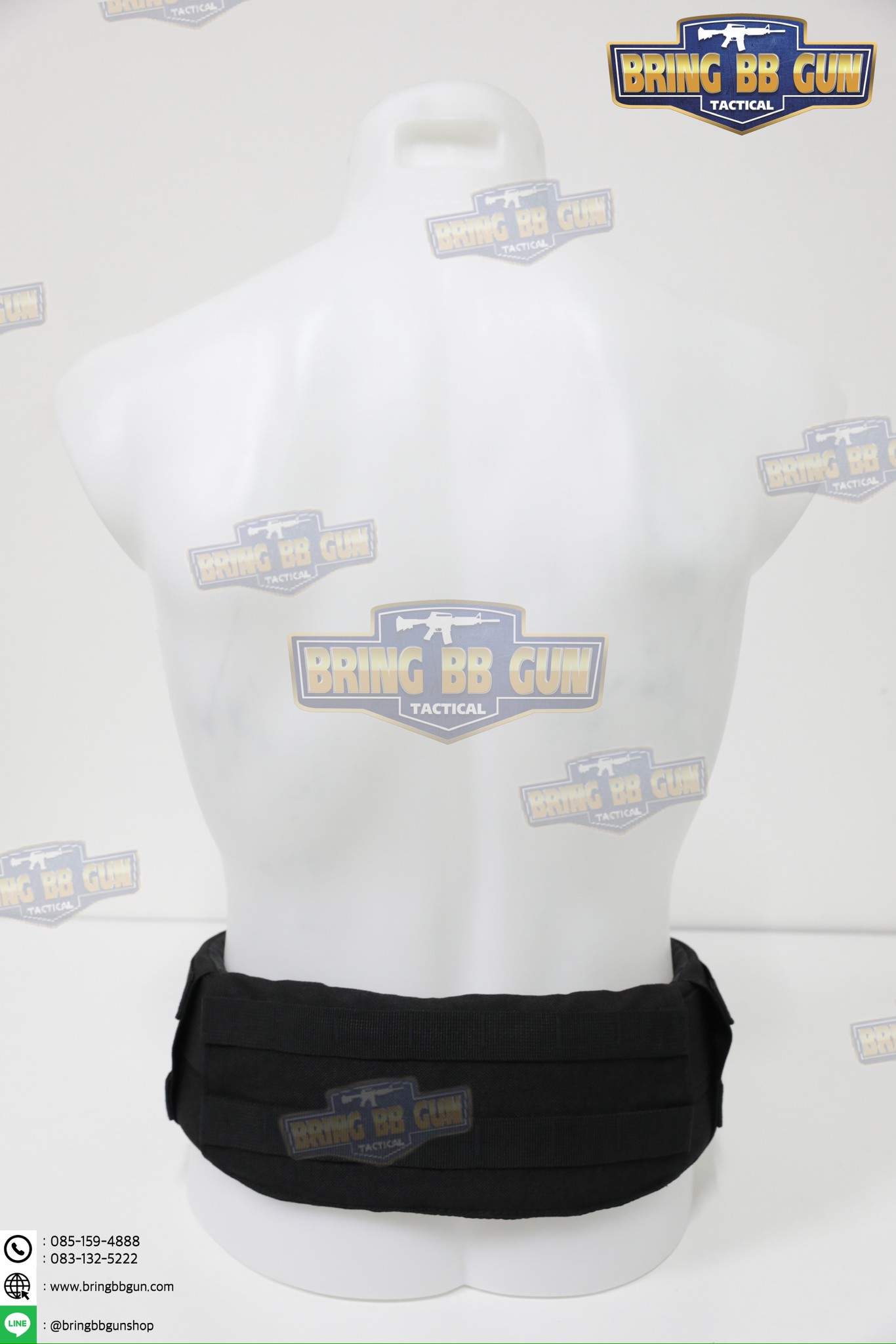 เข็มขัดสนามแบบนวม + สายโยงบ่า (เข็มขัดสนามใส่อุปกรณ์) (เข็มขัดยุทธวิธี) (Tactical Belt) (สายโยงบ่า) (สายเก่ง) (Belt Suspenders)