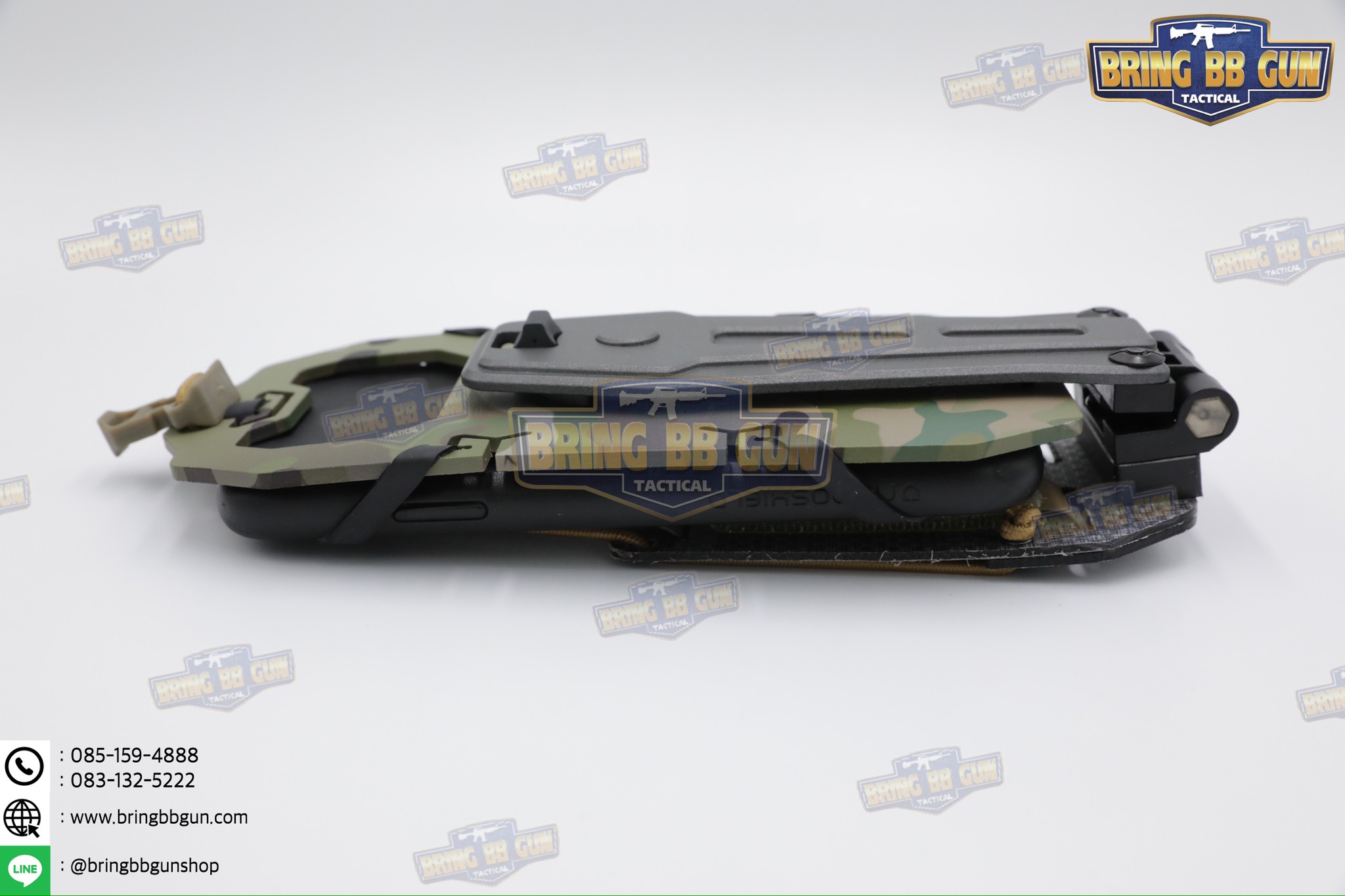 Tactical Rotating Phone Holder เคสโทรศัพท์ติดเสื้อเวส แบบปรับองศาได้ (Folded Navigation Board) (Tactical MOLLE Phone Holder) (Navboard Fliplite Chest Smartphone Mount)