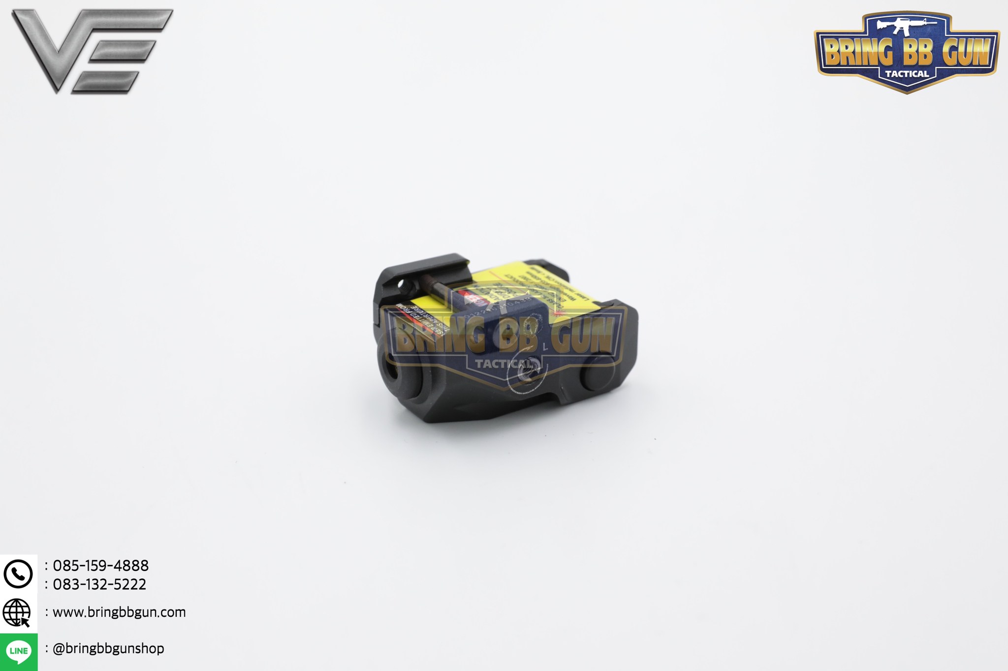 เลเซอร์สีแดงชี้เป้าติดปืน (Sub-Compact) ยี่ห้อ Vector Optics รุ่น Viper Ray Scrapper (Viper Ray Scrapper Sub-Compact Pistol Flashlight)