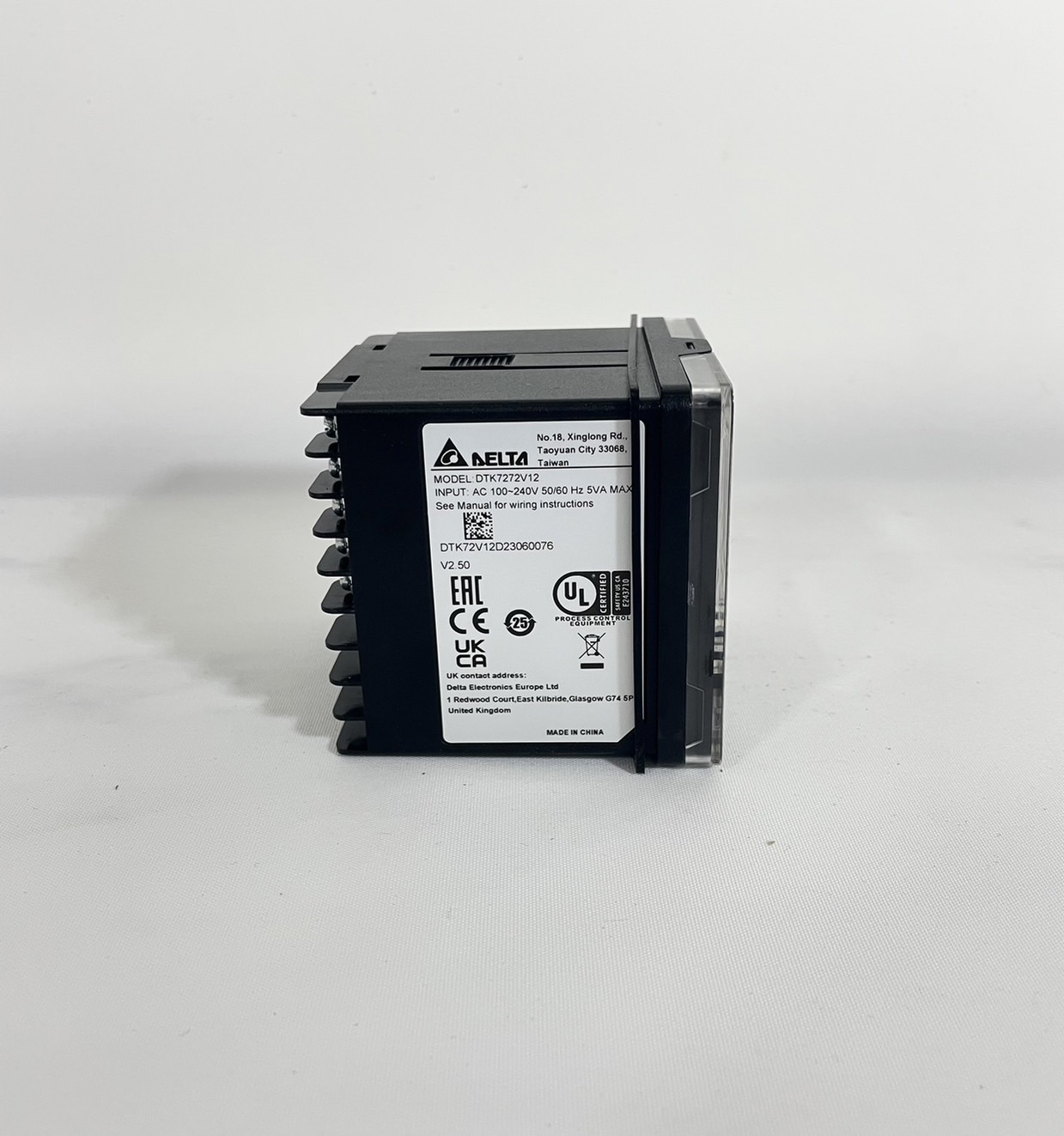 Delta Temperature Controller DTK7272V12 (Relay 250 V)