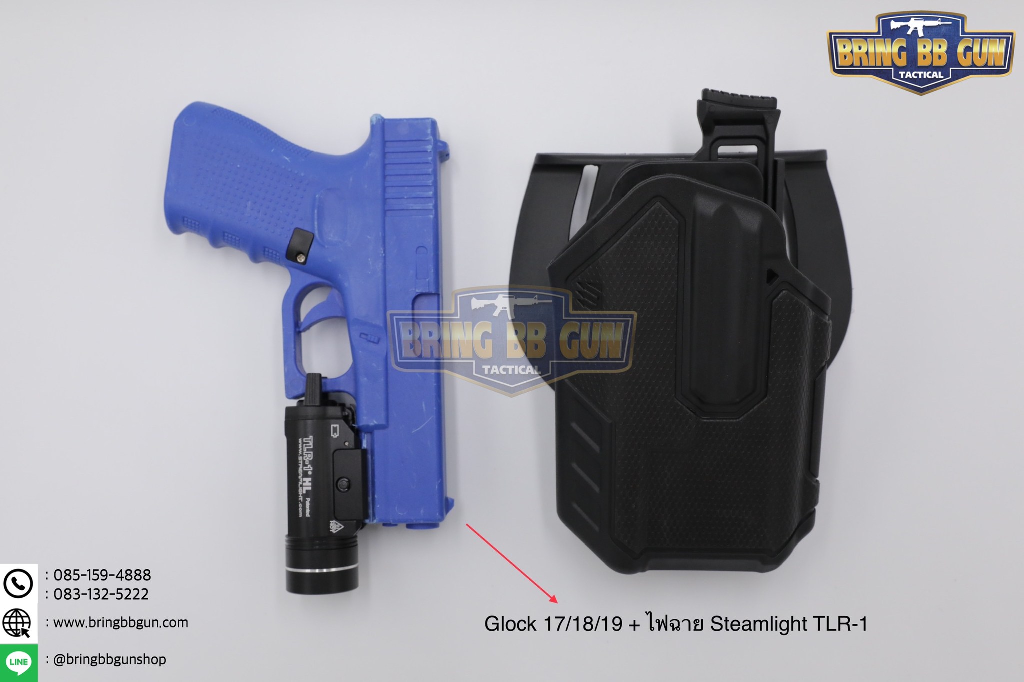 ซองปืนพกนอกปลดนิ้วโป้ง Black Hawk รุ่น Omnivore (Omnivore Multifit Holsters) (ซองปืน+ไฟฉาย)