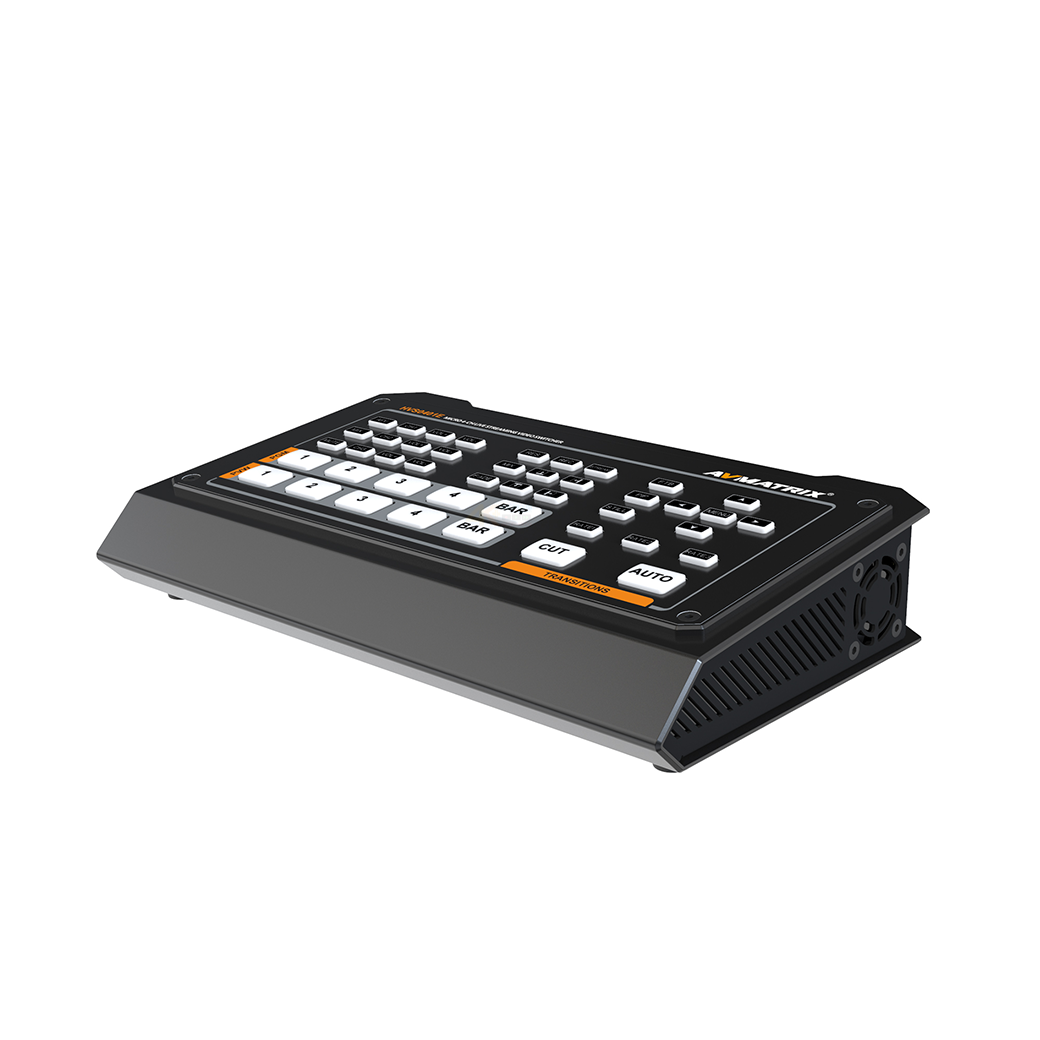 AVMATRIX HVS0401E วิดีโอสวิตเชอร์ 4 อินพุต สตรีมมิ่งและเร็คคอร์เดอร์