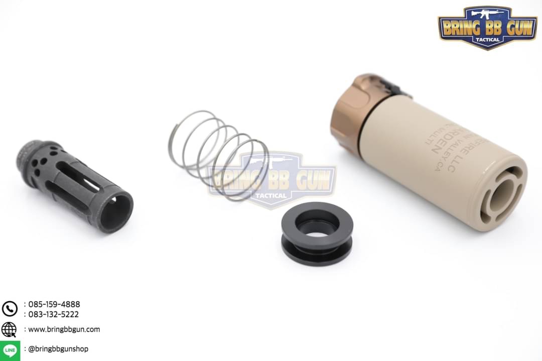 เก็บเสียง+ปลอกลดแสง ยี่ห้อ Surefire รุ่น Warden 3.5” (Warden Suppressor 3.5” & Warcomp)