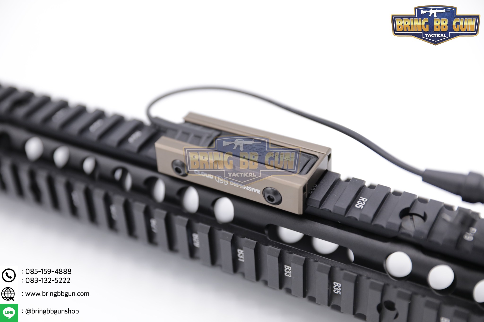 LCS ยี่ห้อ Cloud Defensive (ตัวจับสวิตช์หางหนูของไฟฉาย) รุ่น ระบบราง Picatinny (รางรถไฟ,ราง20mm.) (Light Control System) (ใช้ได้กับชุดหน้าระบบราง Picatinny เท่านั้น)