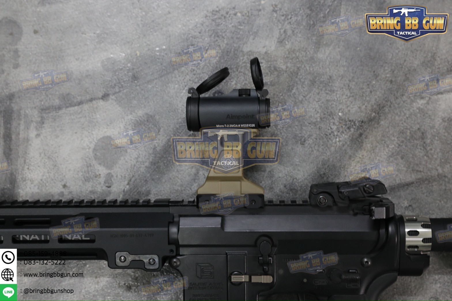 ขายกดอทสูง GBRS Lerna สำหรับดอท T1/T2/M5 (GBRS Group Lerna Mount Kit for Aimpoint)