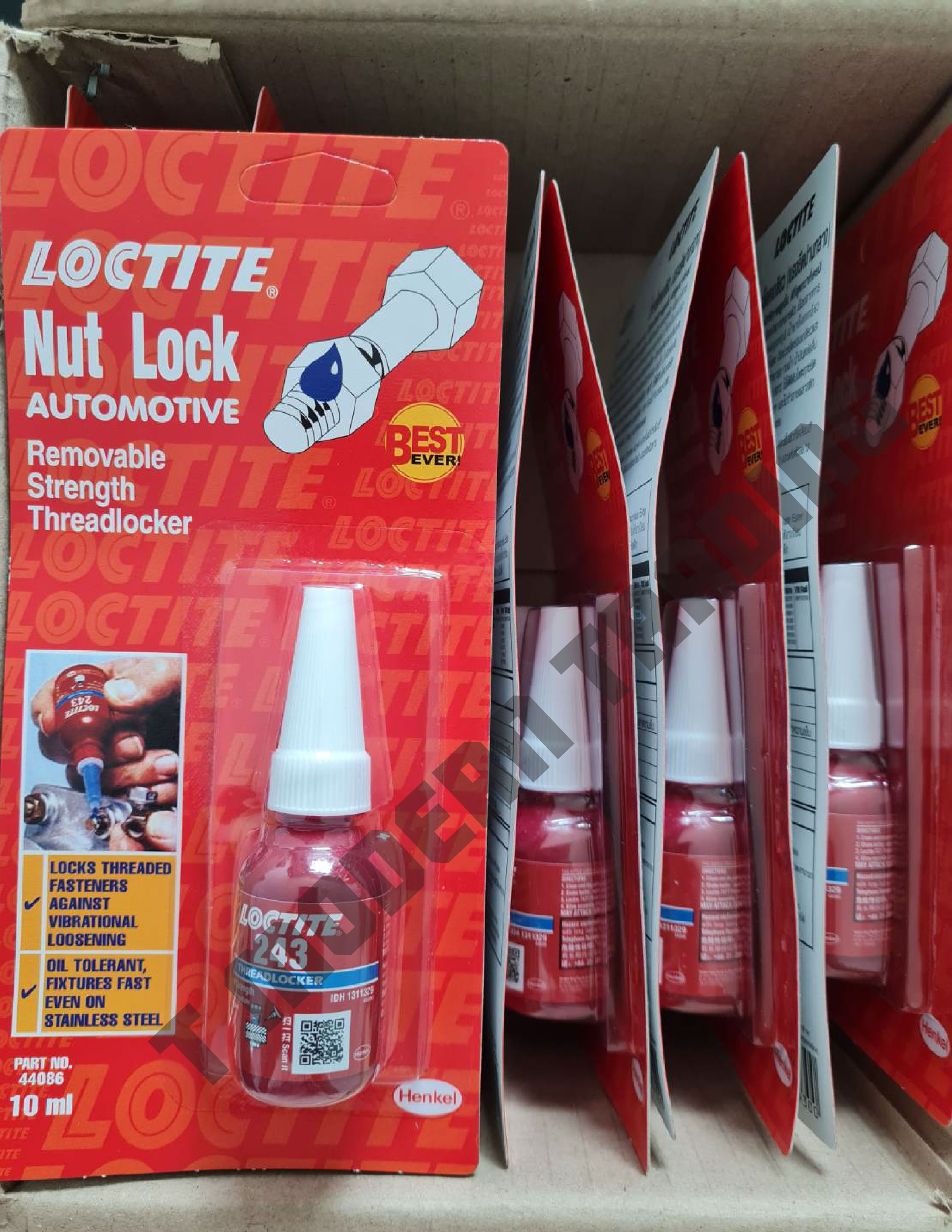 LOCTITE น้ำยาล็อคไทท์ น้ำยาล็อคเกลียว รหัส 243 ขนาด 10 ml.(แรงยึดปานกลาง)