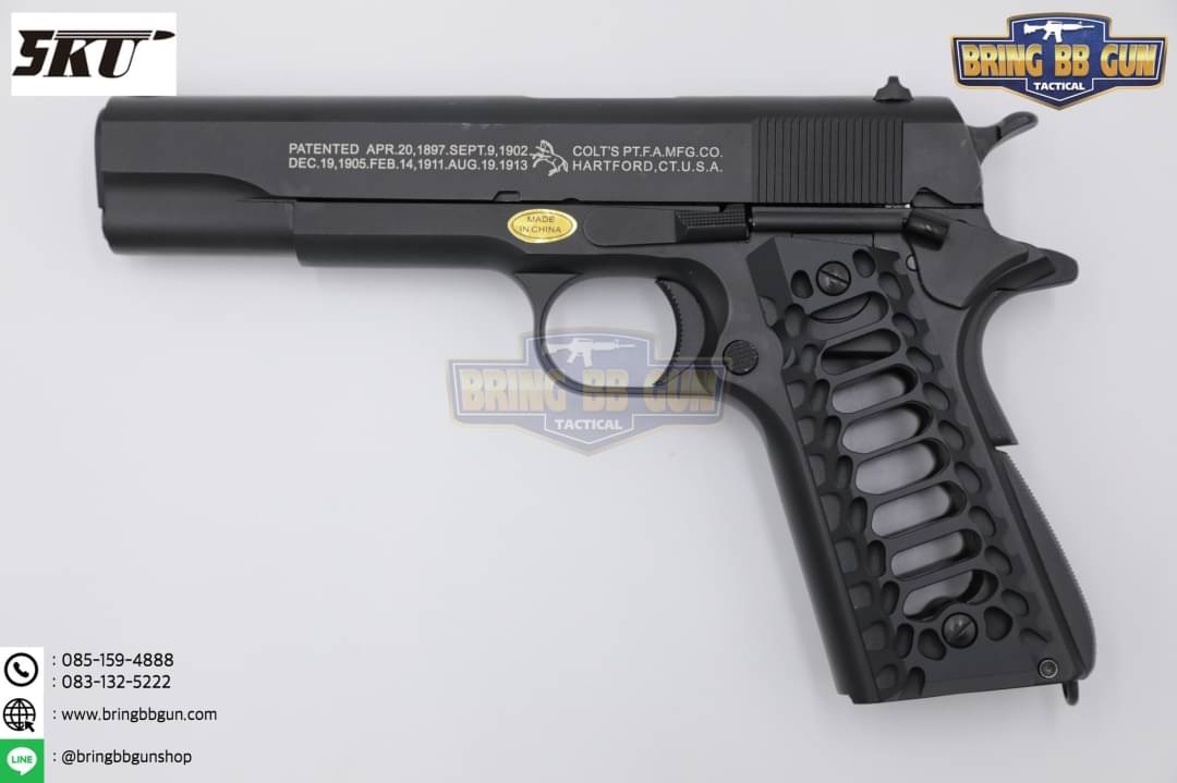 ประกับปืน M1911 แบบอลูมิเนียม รุ่น Cobra Skeleton ยี่ห้อ 5KU